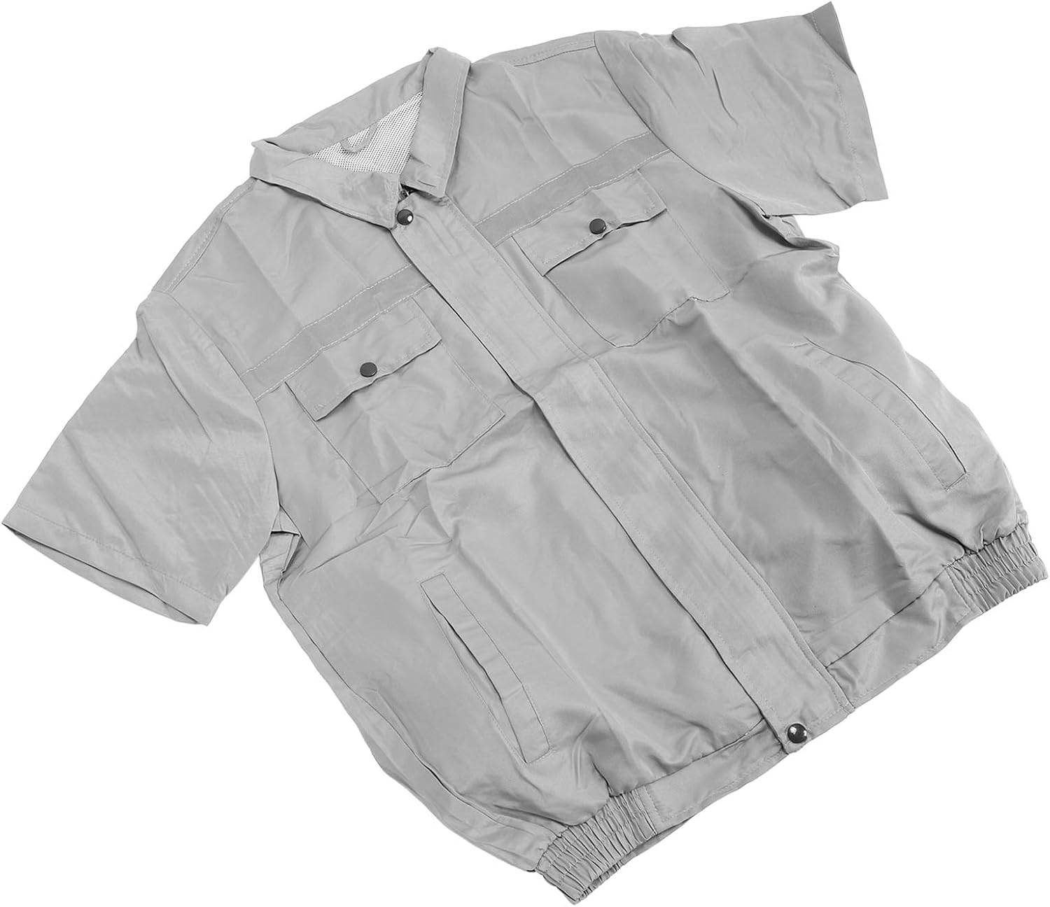 Klimatisierte Kleidung, Jacke Mit 4-stufig Verstellbarem Ventilator, Schweißabsorbierendes Polyestergewebe, Usb-anschluss, 3-blatt-ventilator, Sonnenschutzabdeckung
