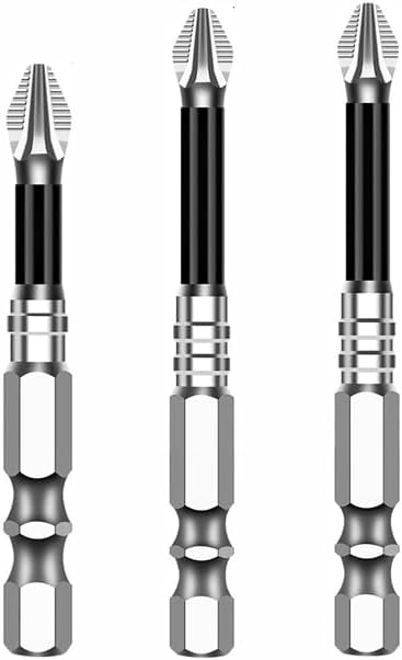 Magnetisches, Rutschfestes Schraubendreher-bit-set – Universelles Präzisions-bit-set – Hohes Drehmoment Für Die Meisten Bohrmaschinen Und Schlagschrauber – 50 Mm + 65 Mm + 70 Mm