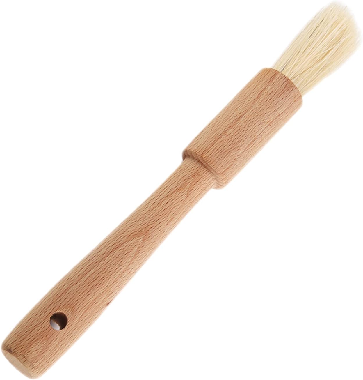 Grillbürste, Holz-ölpinsel Mit Rosshaarborsten, 19 Cm Kochpinsel Zum Glasieren Von Buttersauce, Komfortabler Griff, Wiederverwendbares Küchenutensil Für Grillfans