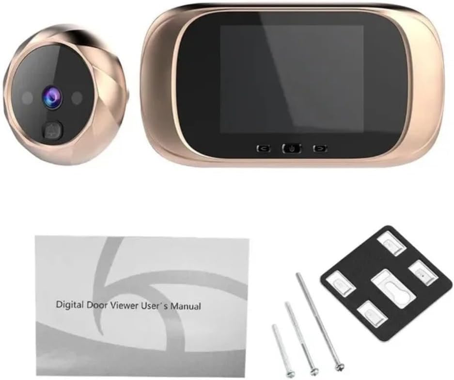 Digitaler Türspion Mit 2,8-zoll-lcd-bildschirm Und Bewegungserkennung (gold)