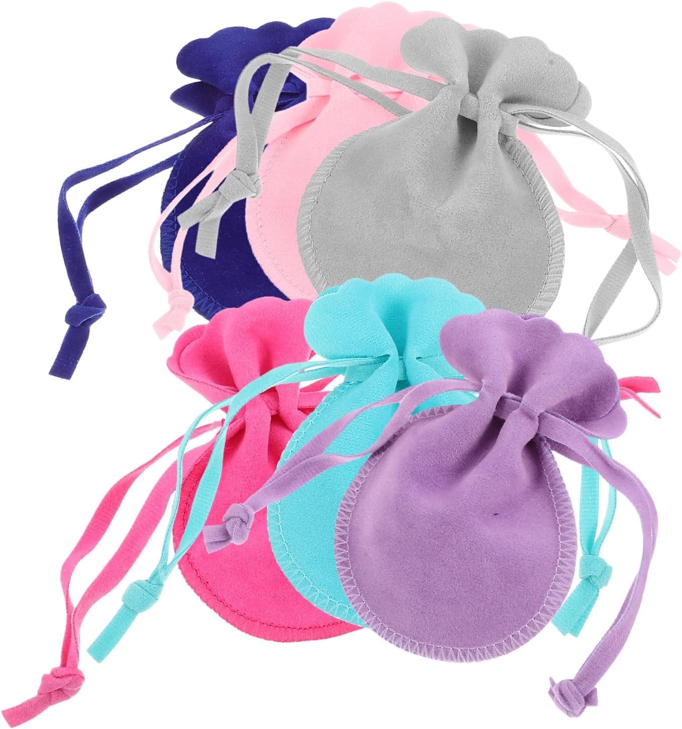 6-teiliges Schmuckbeutel-set, Schmuckverpackungsbeutel Aus Stoff Mit Kordelzug, Abriebfester Schutz, Für Ohrringe Und Ringe