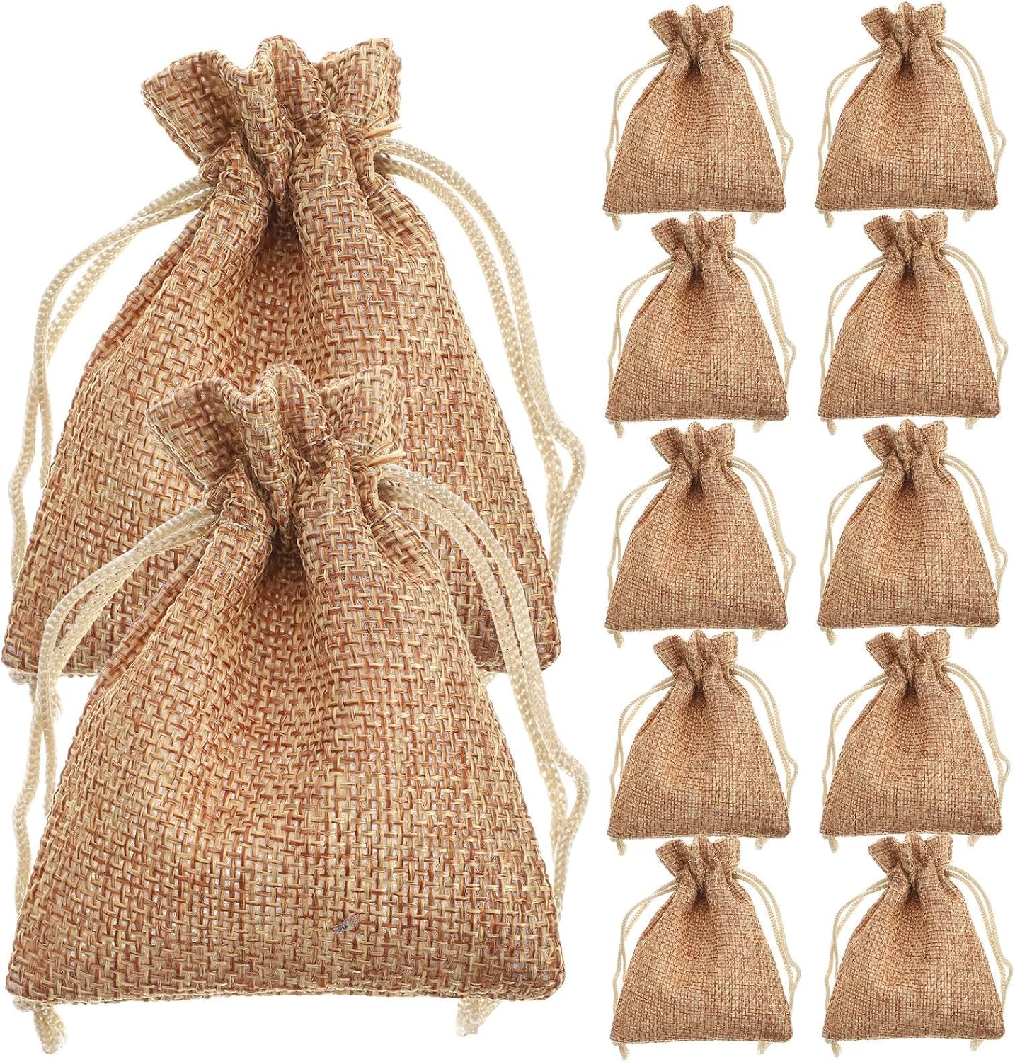 50 Stück Stoffgeschenktüten, Kleine Leinenbeutel Mit Kordelzug, Gastgeschenktüten Für Hochzeiten Und Teepartys, Geschenktüten Und Bastelarbeiten