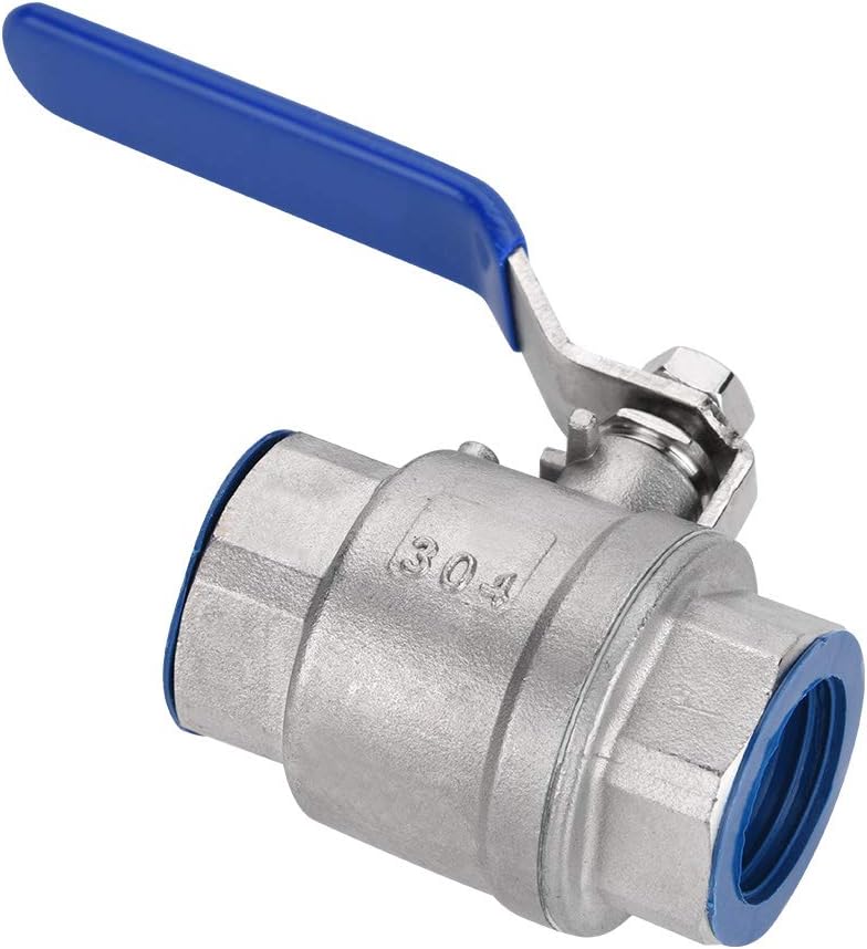 Ventil Mit Vollem Durchgang Aus Edelstahl 304, 3/4"-npt-innengewinde, Zweiteilige Ausführung Mit Hoher Druckbeständigkeit, Ideal Für Sanitärinstallationen Und