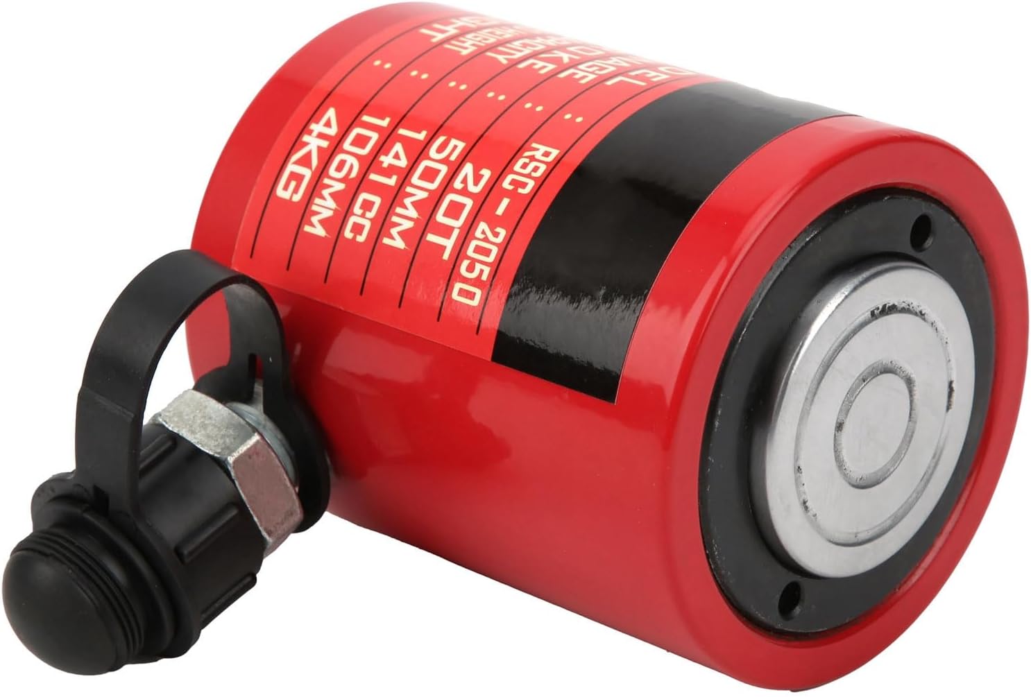 Separater Hydraulikzylinder, Ultradünner 20-tonnen-hydraulikheber, 50 Mm Hub, 106 Mm Gehäuse, Kompaktes Rotes Design Für Reparatur- Und Wartungsarbeiten