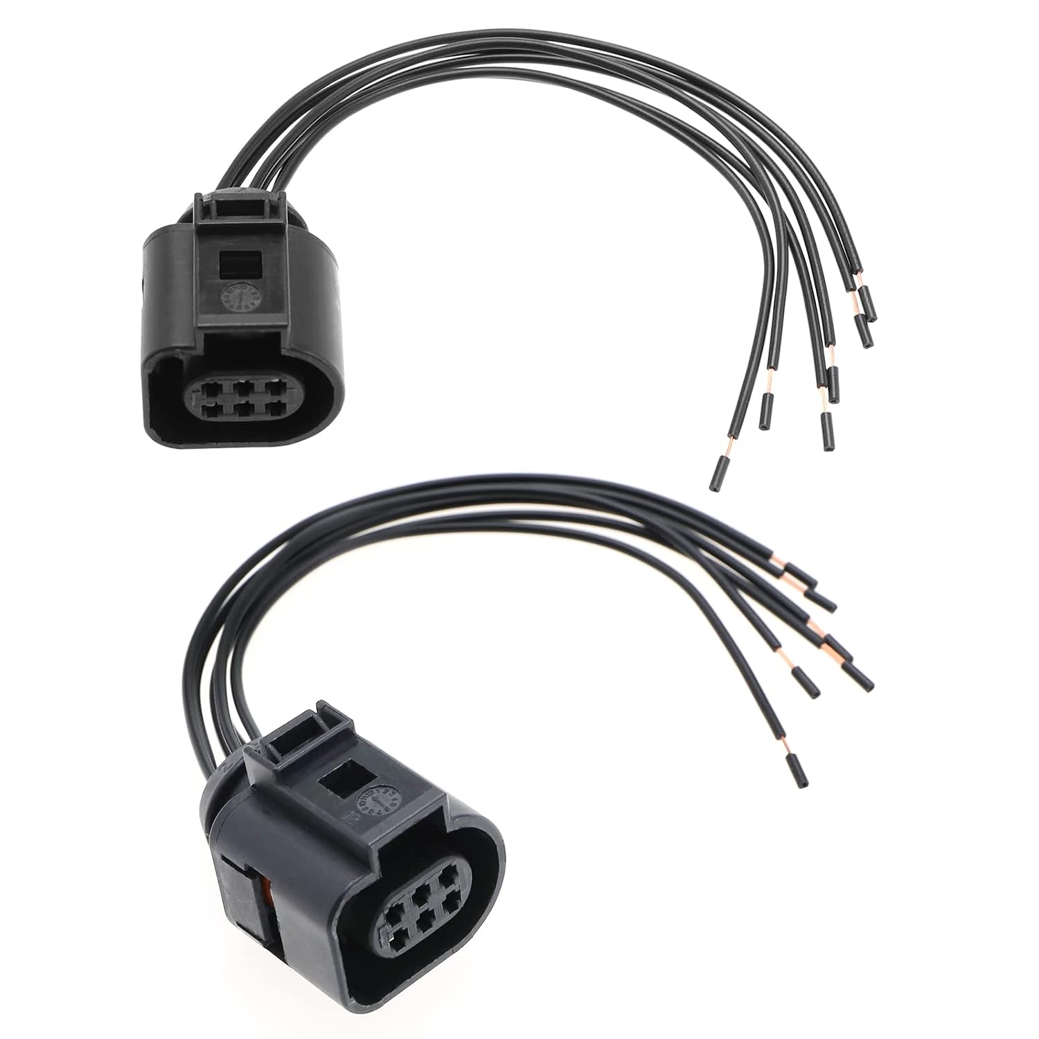 Packung Mit 2 6-poligen Kabelbaumsteckern 1j0973713 Für Die Reparatur Der Fahrzeugverkabelung, 13,5 Cm, 0,50 Mm² Querschnitt, 1 Stecker Und 1 Buchse