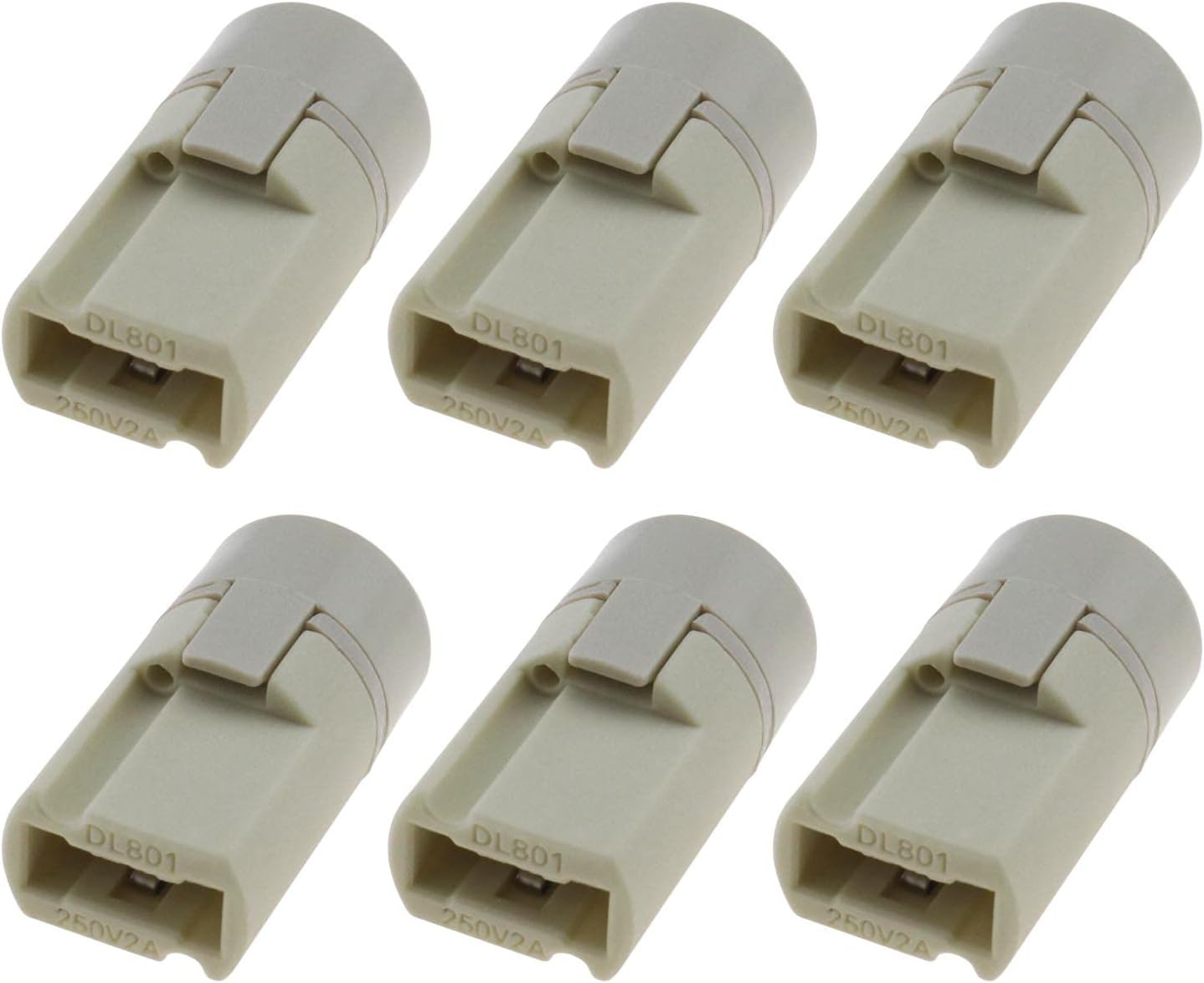 Set Mit 6 Schlüssellosen Keramik-g9-lampenfassungen Mit Rückabdeckung Für Keramik-g9-lampen, Sockelanschluss