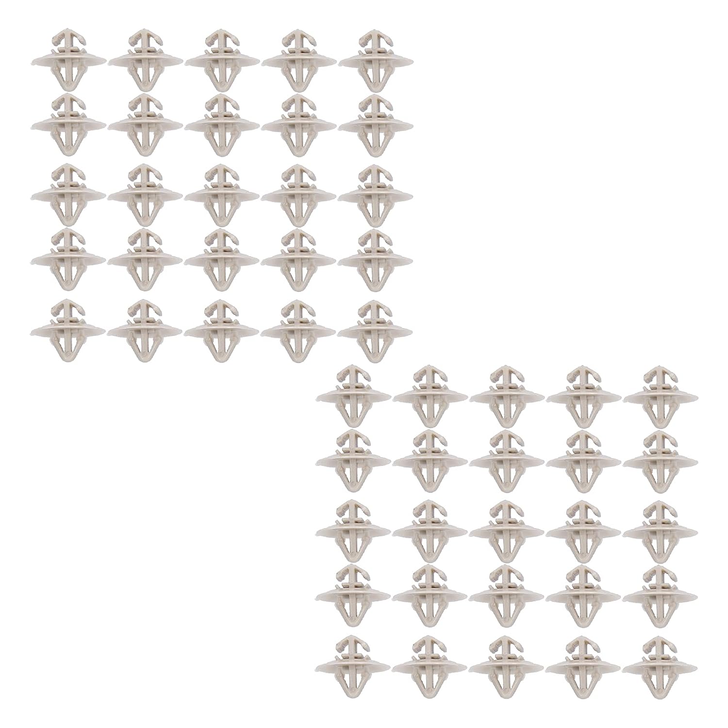 Set Mit 50 Ersatz-türverkleidungsclips Für 2001–2014 – Außenbefestigungsset 93160023 – Halteclips Für Die Seitenverkleidung Der Tür, Sicherer Halt