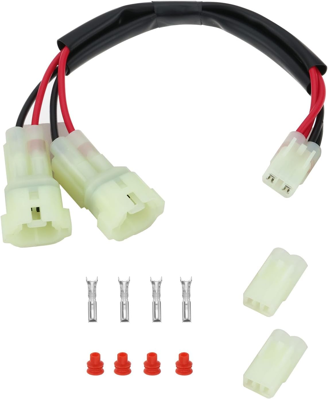 Satz Doppel-motorrad-stromverteiler Mit 2-wege-buchsen, Abgedichteten Kabelklemmen, Kompatibel Mit Honda Cb500x, Cbr650r, Cb1000r