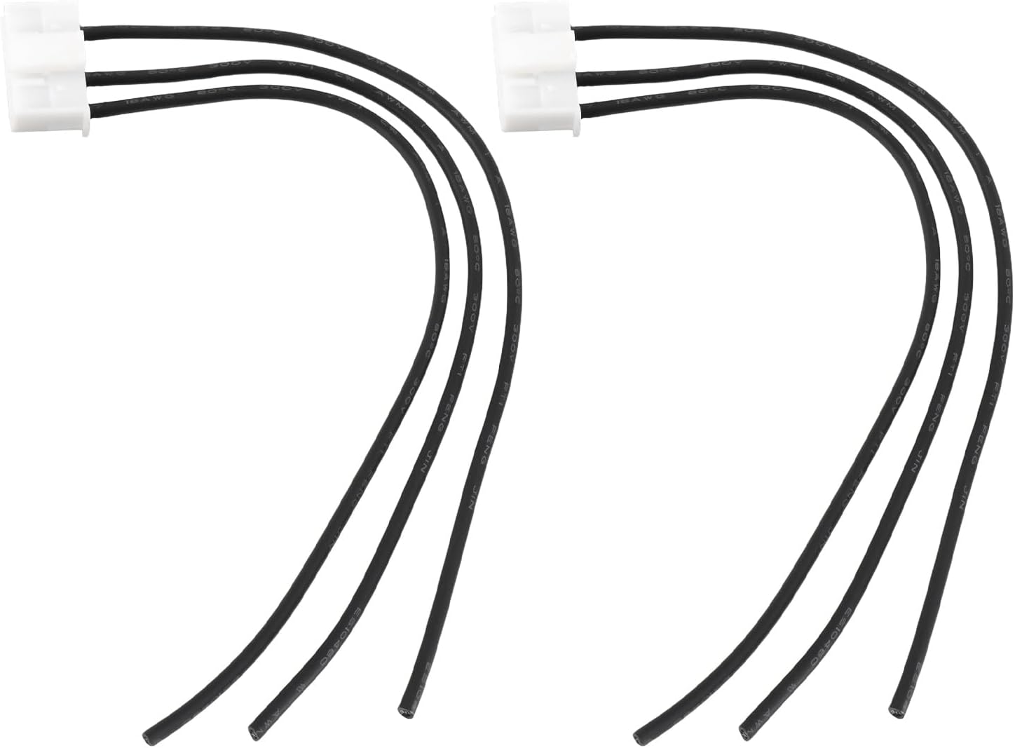 2-teiliger 7-poliger Xenon-scheinwerferstecker Mit Kabelbaum, 18 Awg, Kompatibel Mit Ford Focus, 15 Cm