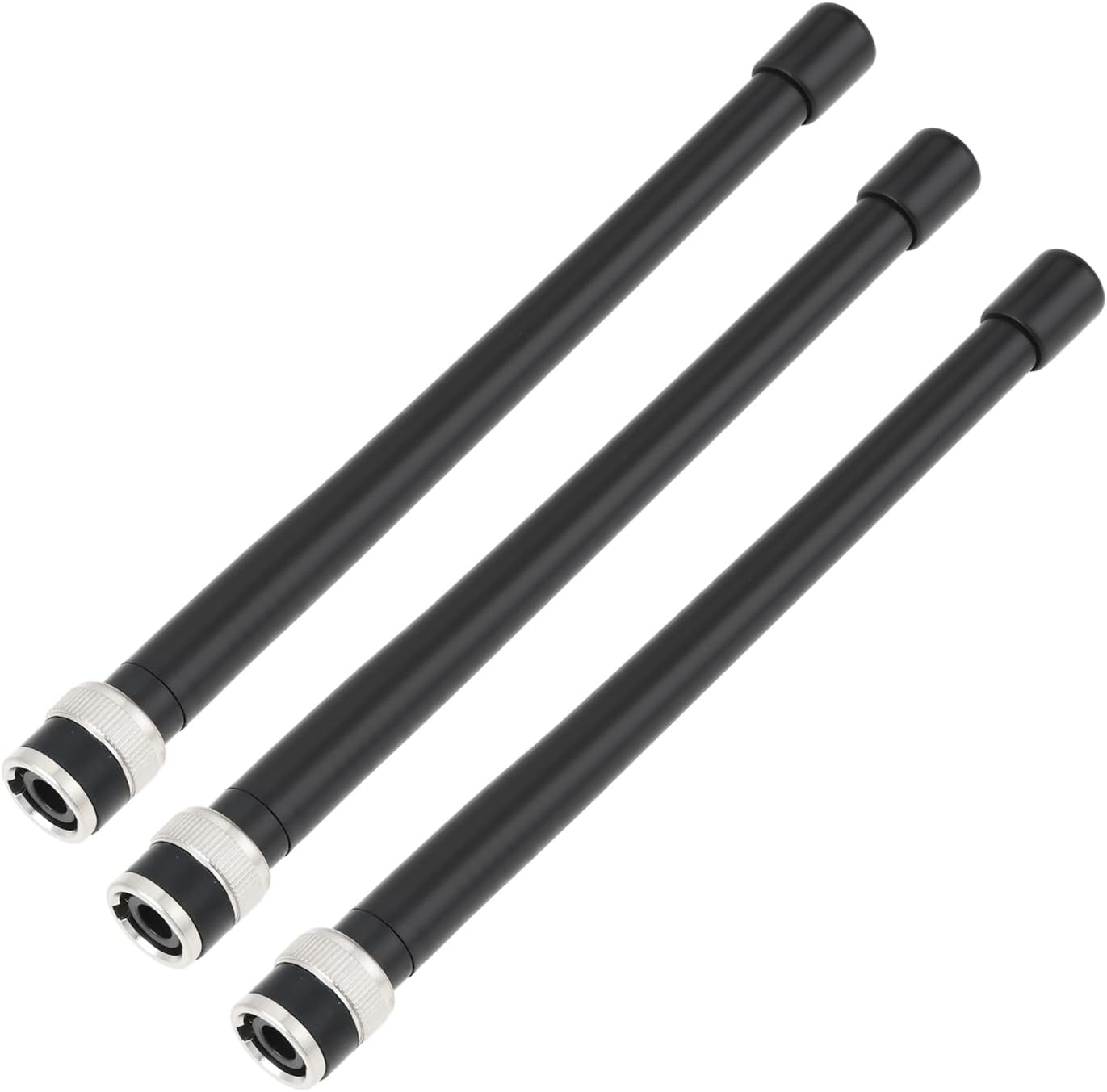 3x Tragbare Vhf-bnc-antenne 136-174 Mhz 16 Cm Kompatibel Mit Icom Ic-v8, Ic-v80, Ic-v82, Ic-v85 Und Ic-v80e Walkie-talkies
