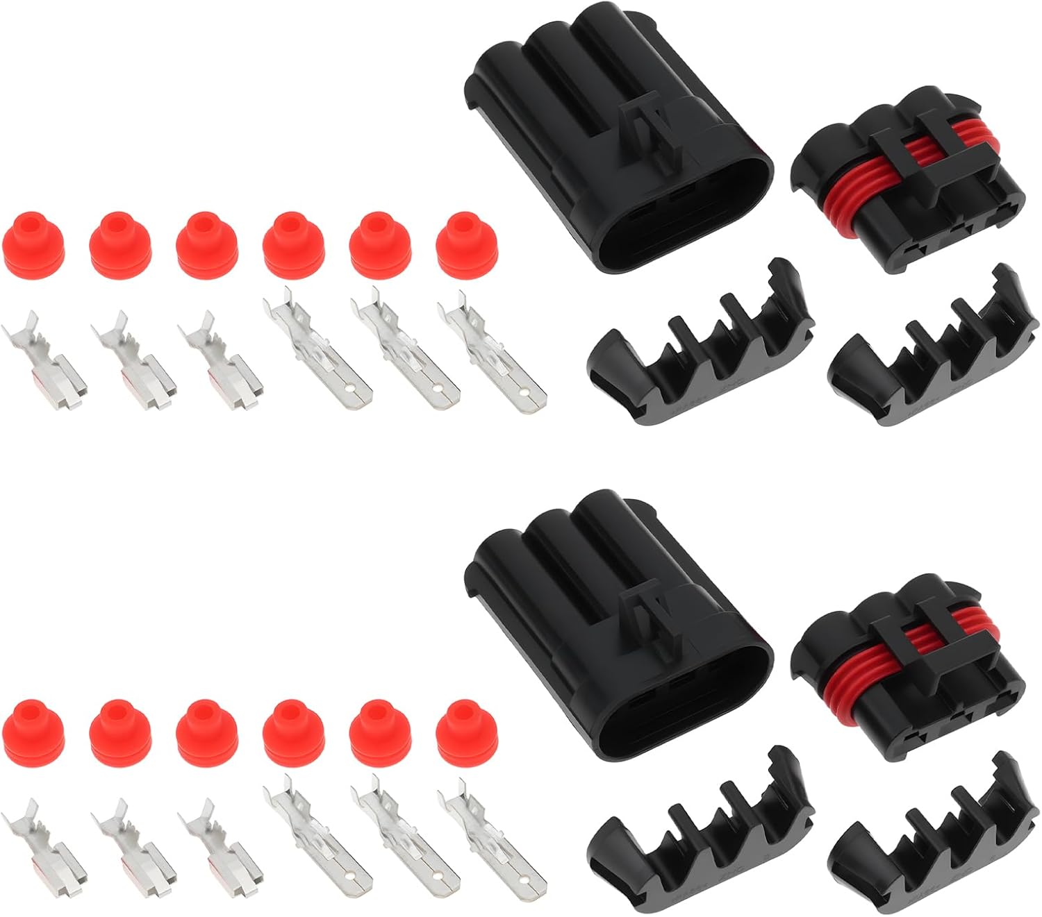 Wasserdichte 3-pin-steckverbinder, Kompatibel Mit Der Delphi Metri-pack 630 Serie Für Zündspulen Und Gps-verkabelung