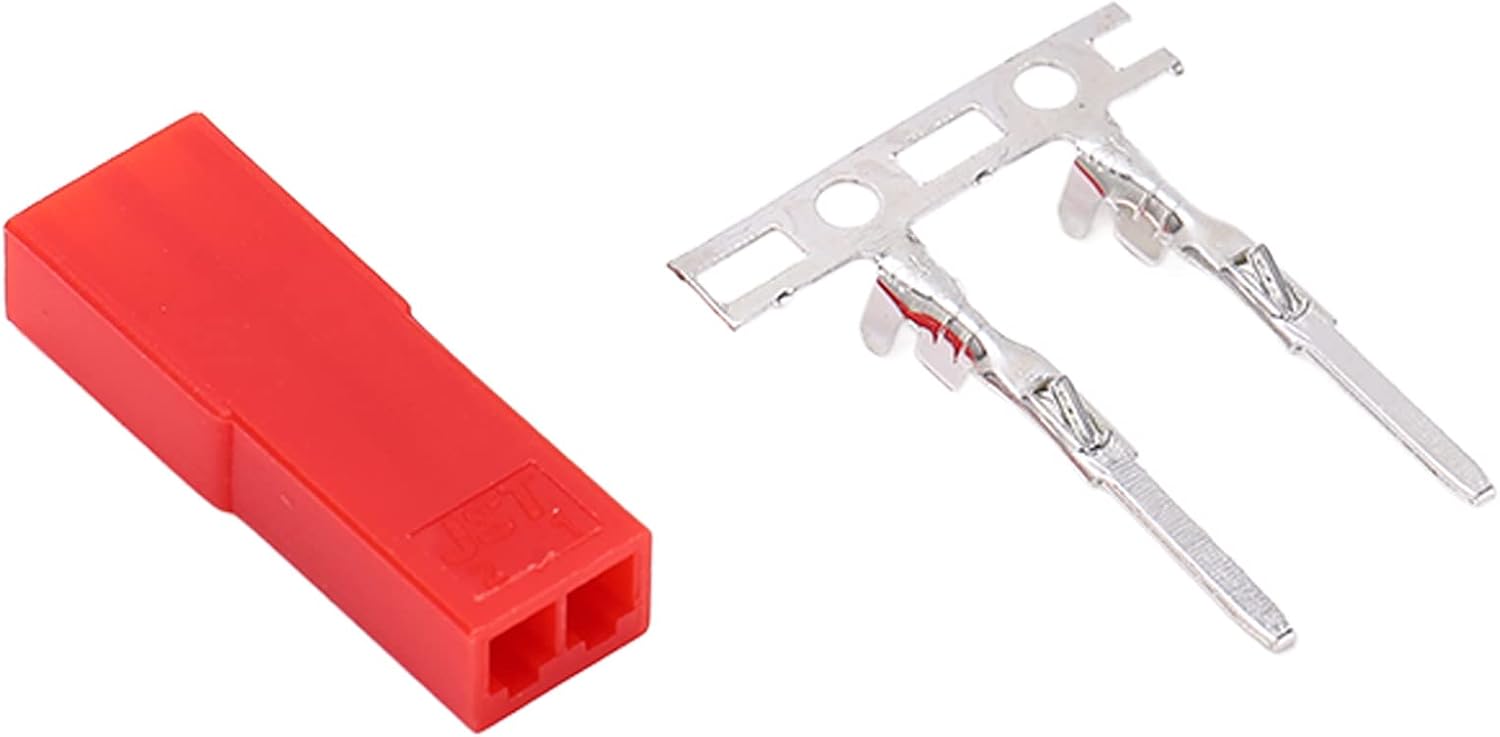 2-poliger Jst-steckersatz, Stecker Und Gehäuse Für Rc-lipo-akkus, Kaltgepresste Messingstifte, Zuverlässiger Adapter Für Rc-flugzeuge Und Elektronik, Jst-stecker