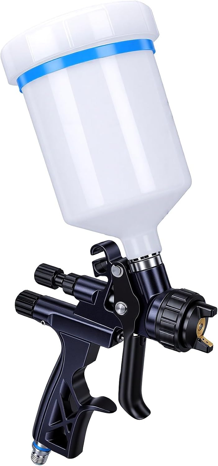 Hvlp-spritzpistole, 1,3-mm-düse, 600-ml-becher