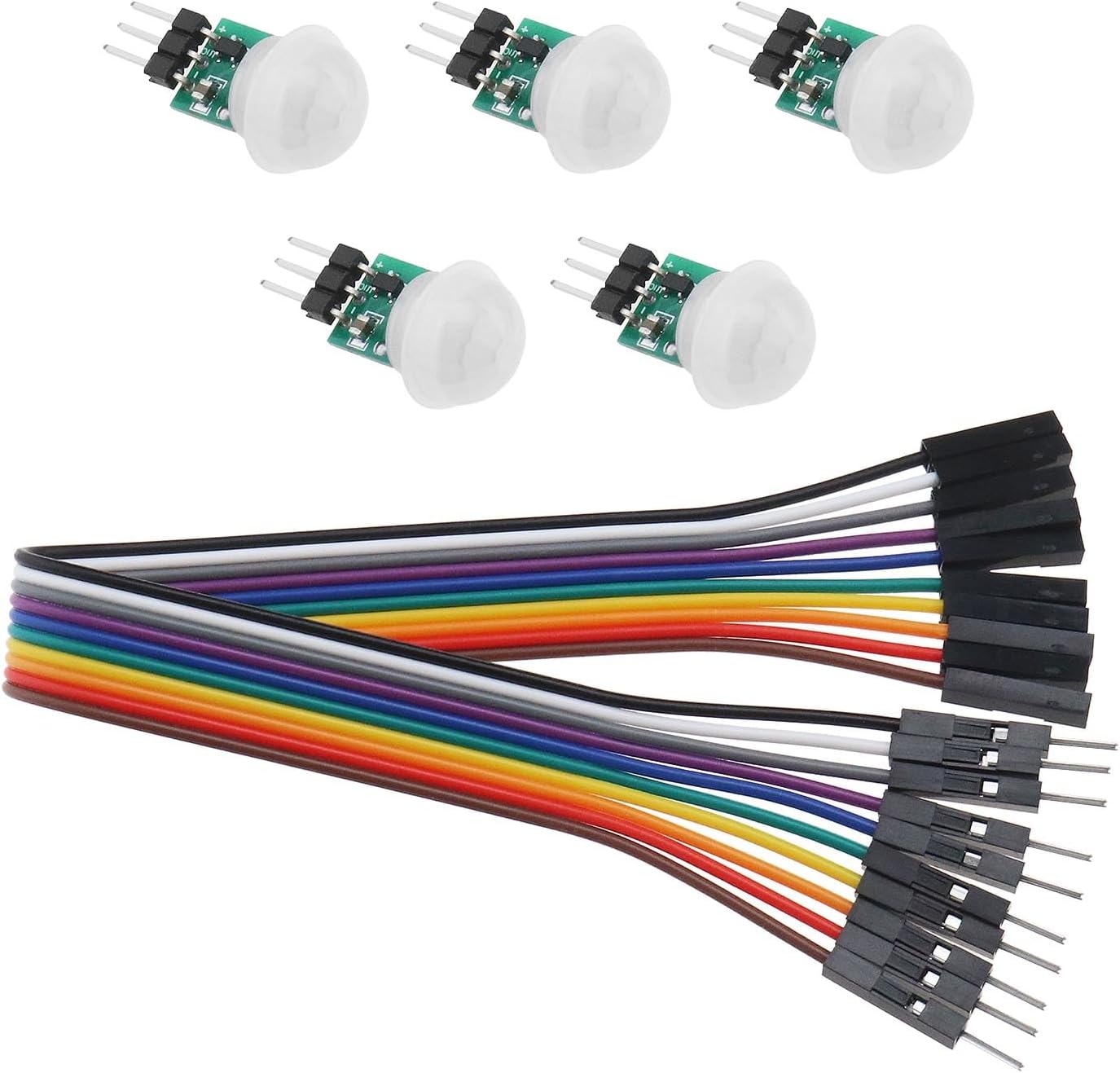 Stück Am312 Ir-bewegungsmelder-minimodul Hc-sr312 Automatischer Bewegungsmelder Pyroelektrischer Infrarot-pir Mit 10-poligem Kabel Dc 2,7 Bis 12 V