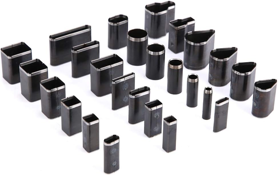 Lederlochwerkzeug-set, 26-teilig, Mehrformen-lederlocher, Mehrformen-hohllocher, Lederwaren