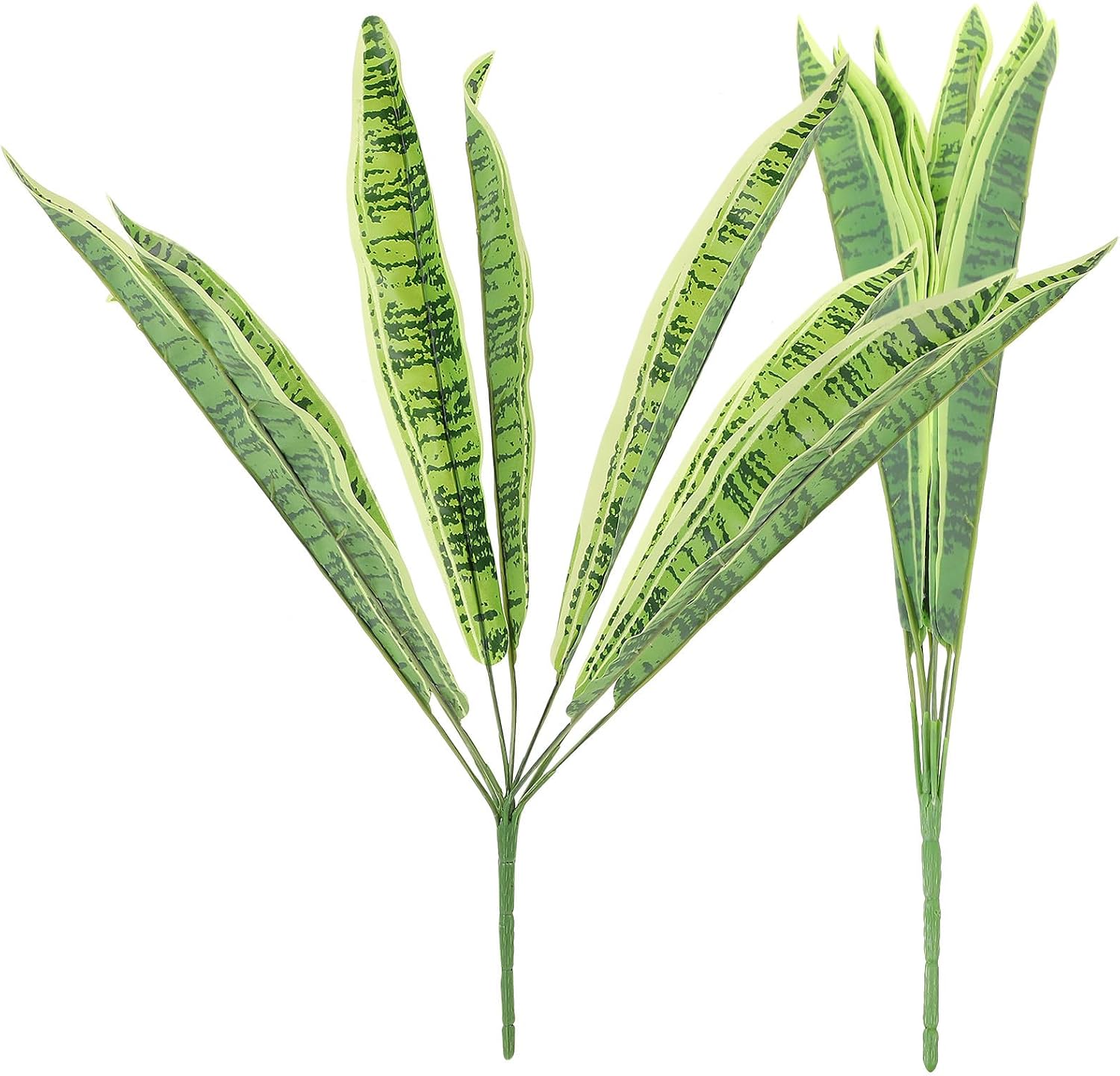 Elegante Künstliche Sansevieria (2 Stück) In Grüner Folie, Pflegeleicht Und Farbecht, Einzigartige Dekoration Für Indoor-partys Oder Bankette