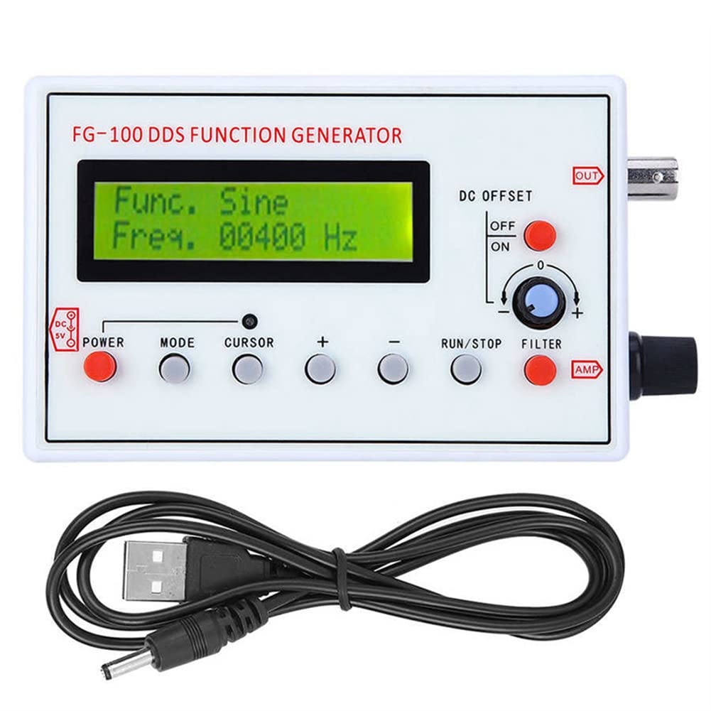 Fg-100 Dds Signalgenerator Mit Funktionsfrequenzzähler (1 Hz – 500 Khz): Sinus-, Rechteck- Und Dreieckswellenformen