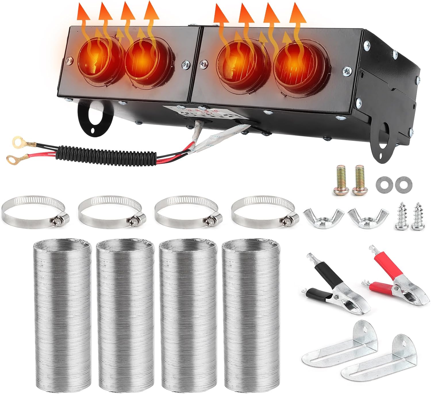 12-v-autoheizungs- Und -entfroster, 4-loch-automatik-heizlüfter, 800-w-entfroster