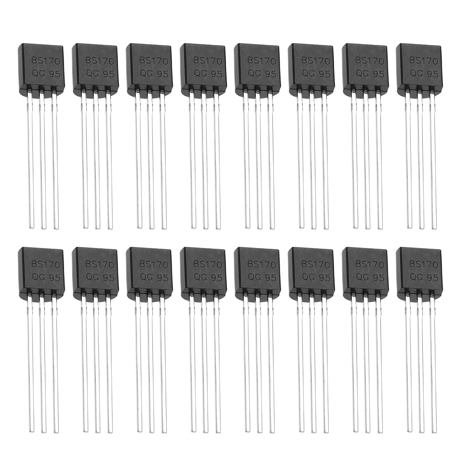 Konvolut Von 50 Ersatz-mosfet-transistoren Bs170 – N-kanal-gleichrichter – N-kanal-feldeffekttransistoren – Zubehör Für Elektronische Diy-projekte – Gleichstrommotorsteuerung
