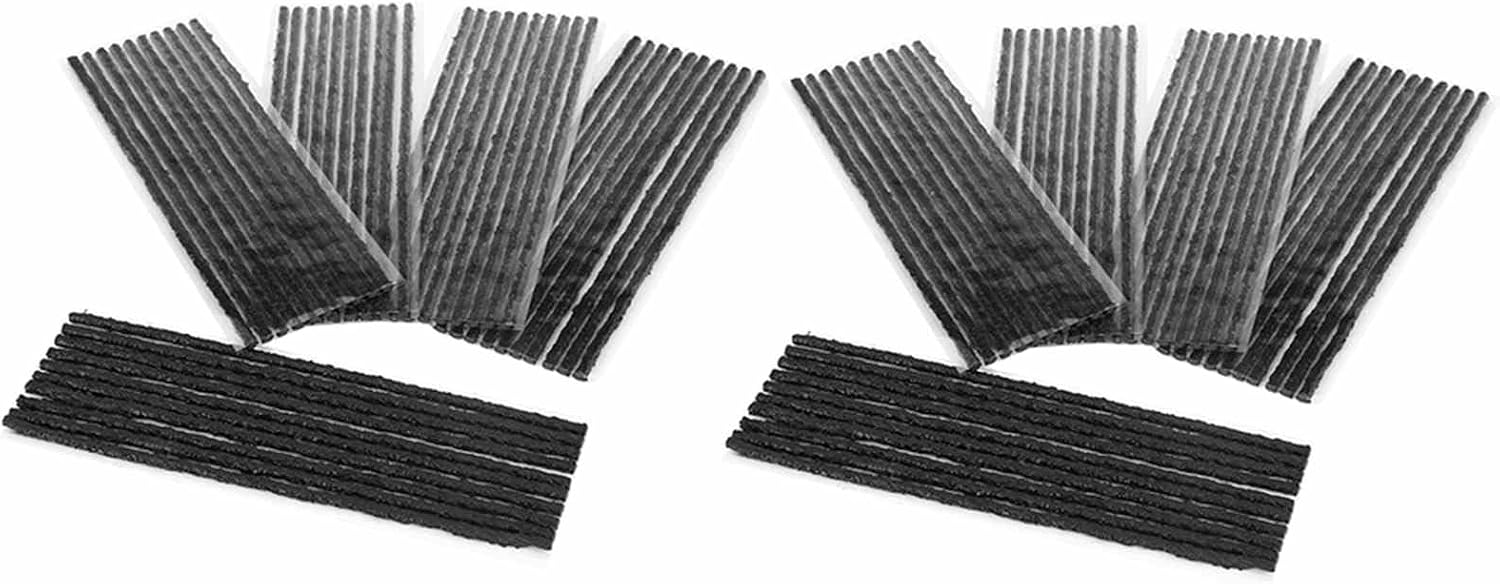 100 Stück Gummireifenreparaturstreifen, Schlauchlose Reifenreparaturkordeln Mit Kältebeständiger Und Luftdichter Abdichtung, 200 X 3,5 Mm, Für Auto Und Motorrad