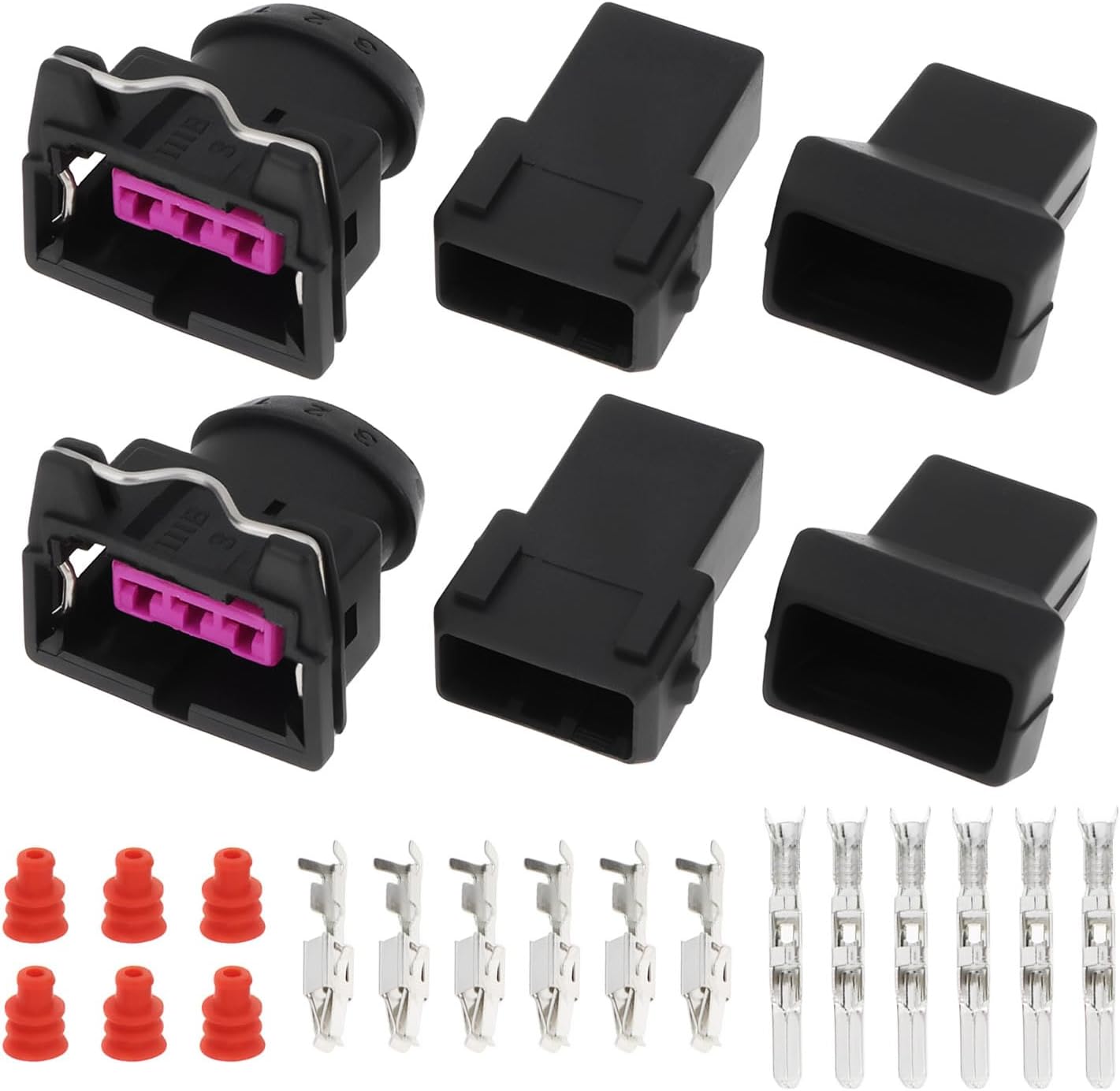2 Sätze Kfz-sensorstecker 3-polig Dj7031-3.5-11/21 Ersetzt Oem 443906233 Kompatibel Mit Bosch Ev1