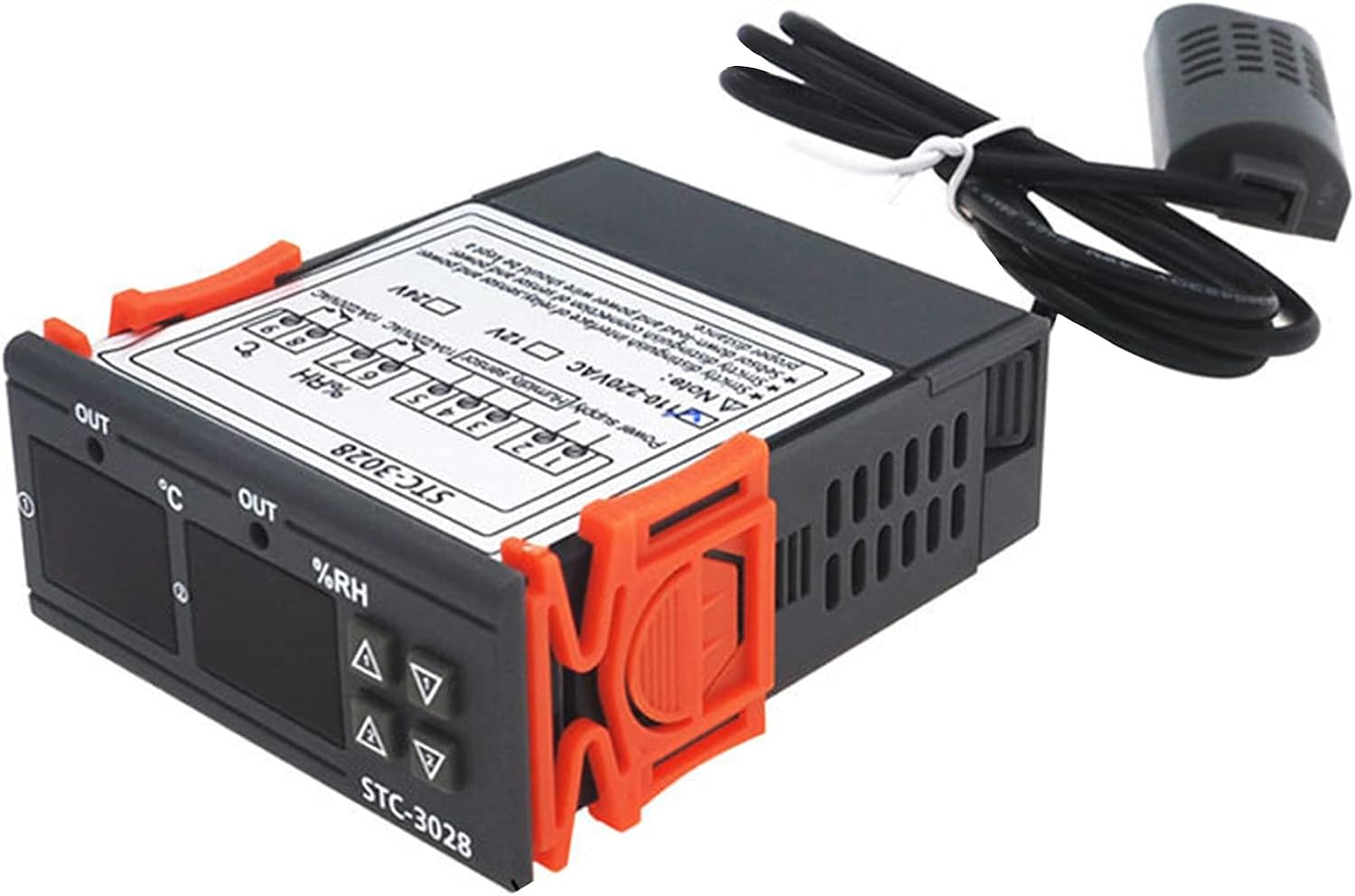 Digitaler Abs-feuchtigkeits- Und Temperaturregler, Led-digitalanzeige, Hygrometer, Thermostat (20 °c Bis 80 °c, 0 Bis 100 % Relative Luftfeuchtigkeit), 10-a-relais Für Brauen, Inkubieren Und Gebrauch