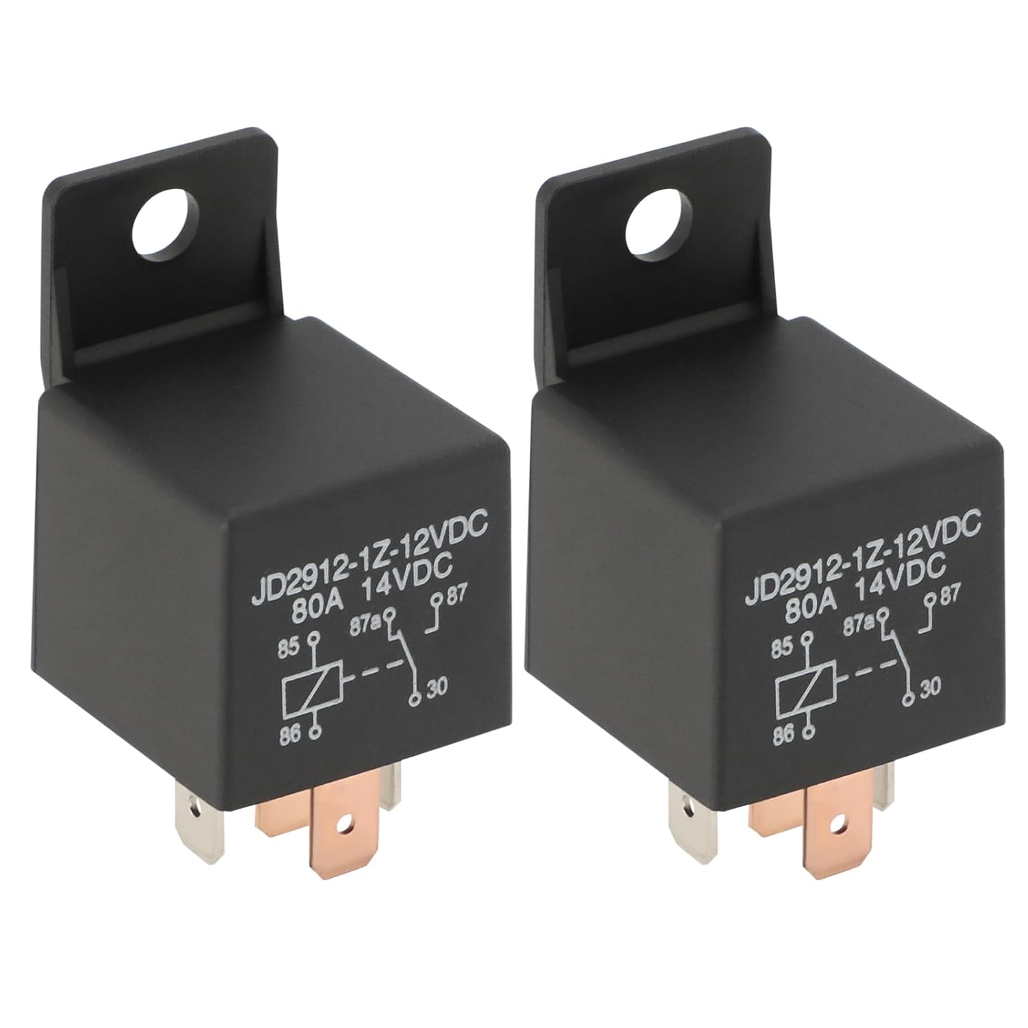 2er-pack 12v 80a 5-polige Kfz-relais Jd2912-1z-12vdc, Vielseitig Einsetzbar Für Lkw, Pkw, Boot