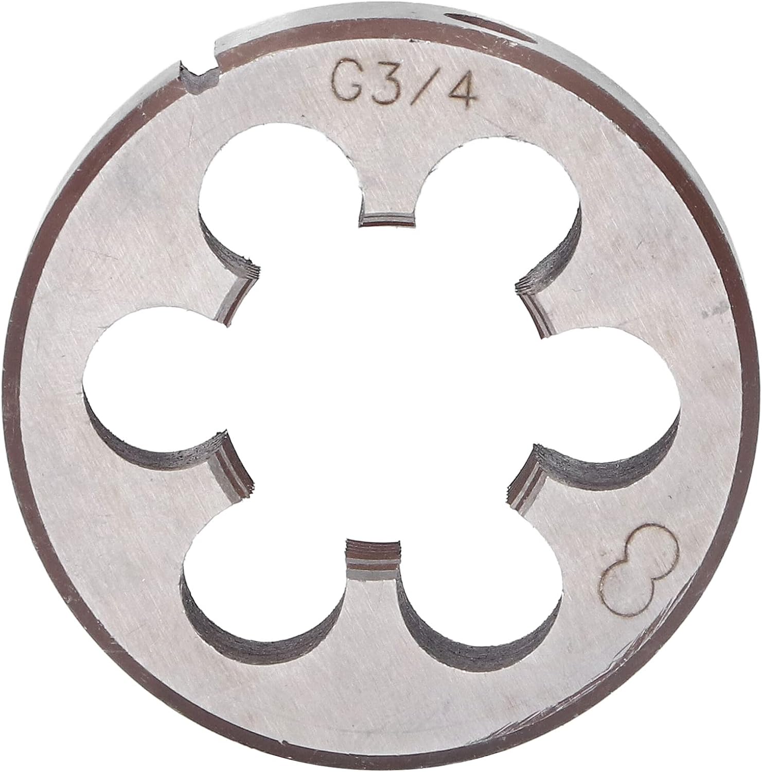 G3/4 Rundgewindeschneider Aus Legiertem Stahl, 55 Mm Durchmesser, 6 Spanabfuhrlöcher Für Manuelle Gewindeschneidwerkzeuge, Hochpräziser Gewindeschneider
