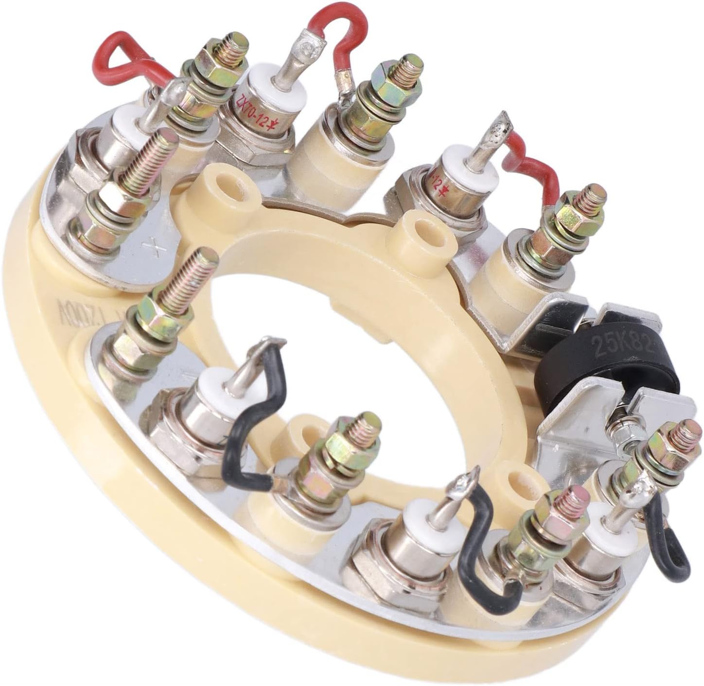 Wt-5 Drehstrom-gleichrichtermodul, Robuster Brückengleichrichter Für Generatoren, Gehäuse Aus Abs Und Stahl, Überspannungsschutz, Stabile Leistung Für Industrielle Und Gewerbliche Anwendungen
