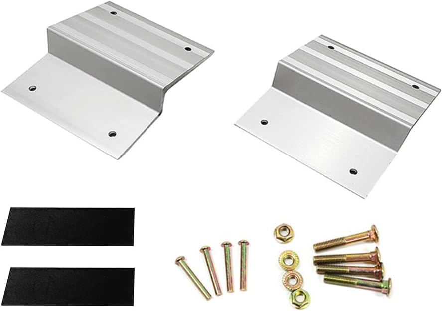 Laderampen Aus Aluminium Für Lkws Und Anhänger, Robustes 8-zoll-rampenset Mit Rutschfesten Füßen, Sicherer Halt, Einfache Montage, Ideal Für Pkws, Lkws Und Anhänger