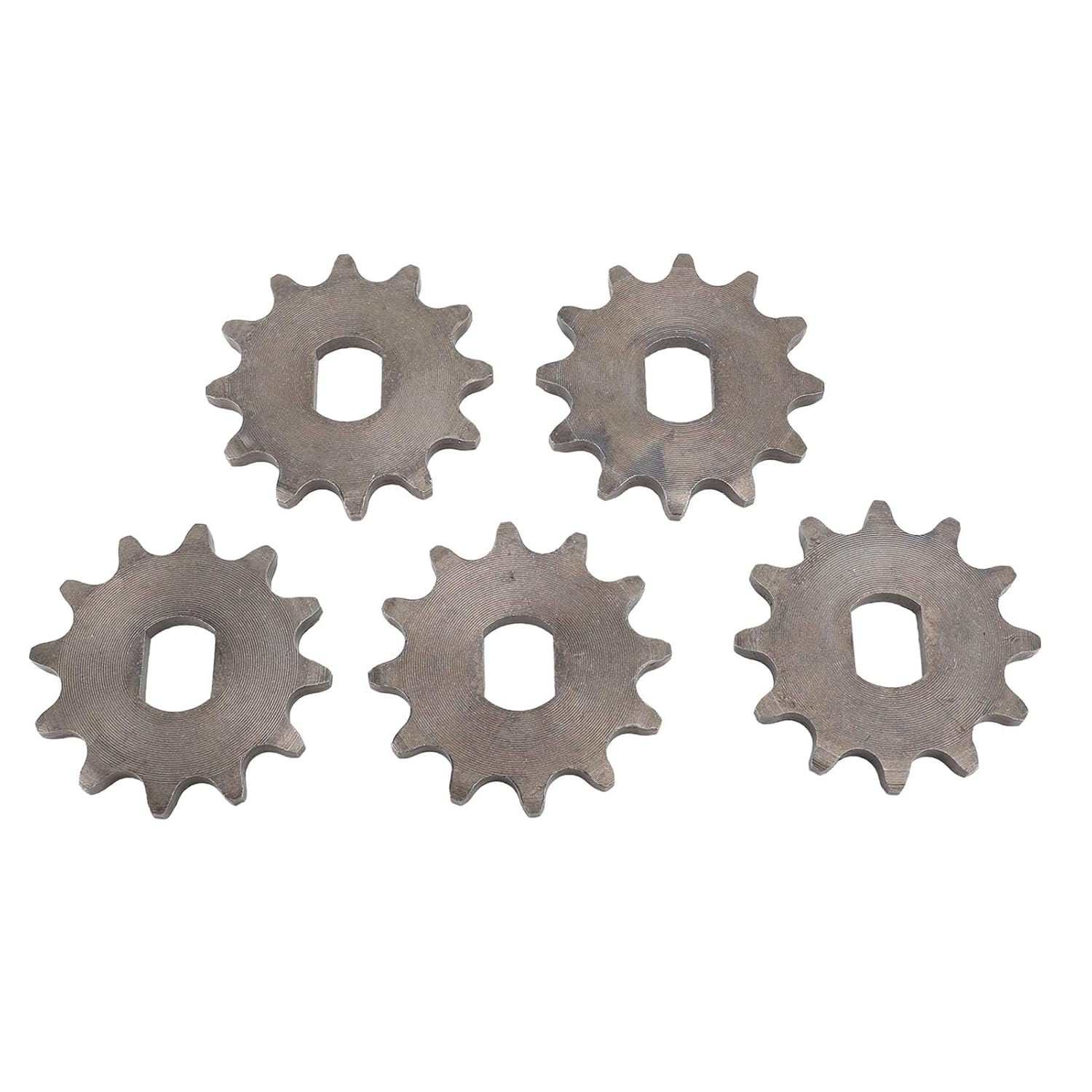 420 Motorritzel, 12t Stahlkettenrad, 12x17mm Innendurchmesser, Ersatzteil Für My1020 Hochgeschwindigkeitsmotor, 5 Stück (12t)