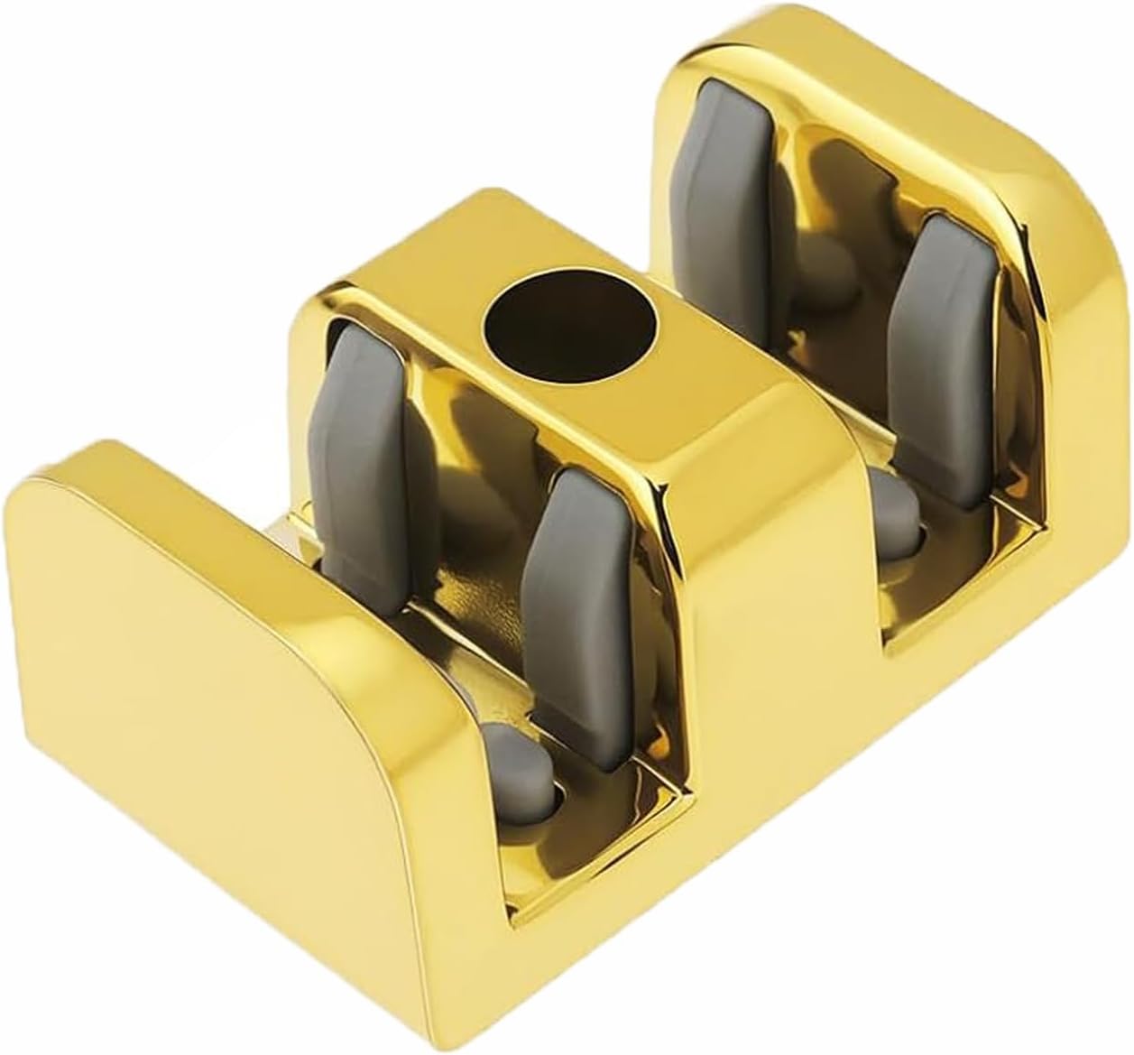 Stoßfeste Glasschiebetür Für Badezimmer Mit Gepolsterter Seitenführung Und Stoßdämpfung, 8 Mm, Mit Goldschrauben