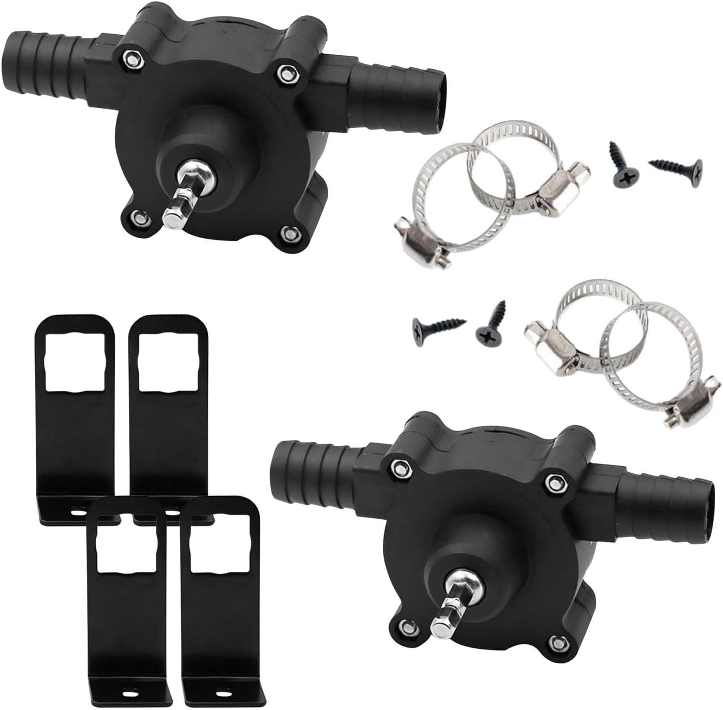 Set Mit 2 Tragbaren Mini-elektropumpen Für Bohrmaschinen, Wasserpumpen, Dieselmotoren, Öl, Flüssigkeiten, Wasser, Handpumpen, Automatische Transferpumpen, Hohe Pumpgeschwindigkeit
