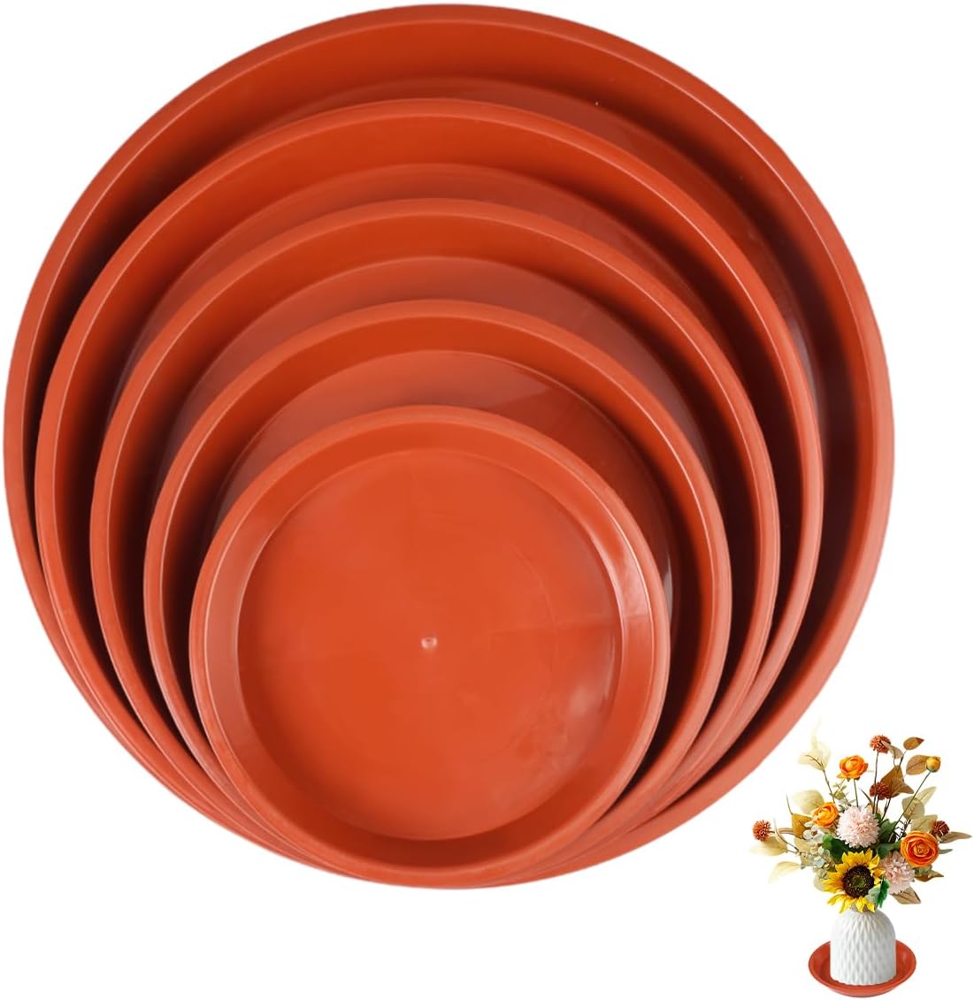 16-teiliges Blumentopf-untersetzer-set (16/20/24/28/32 Cm)