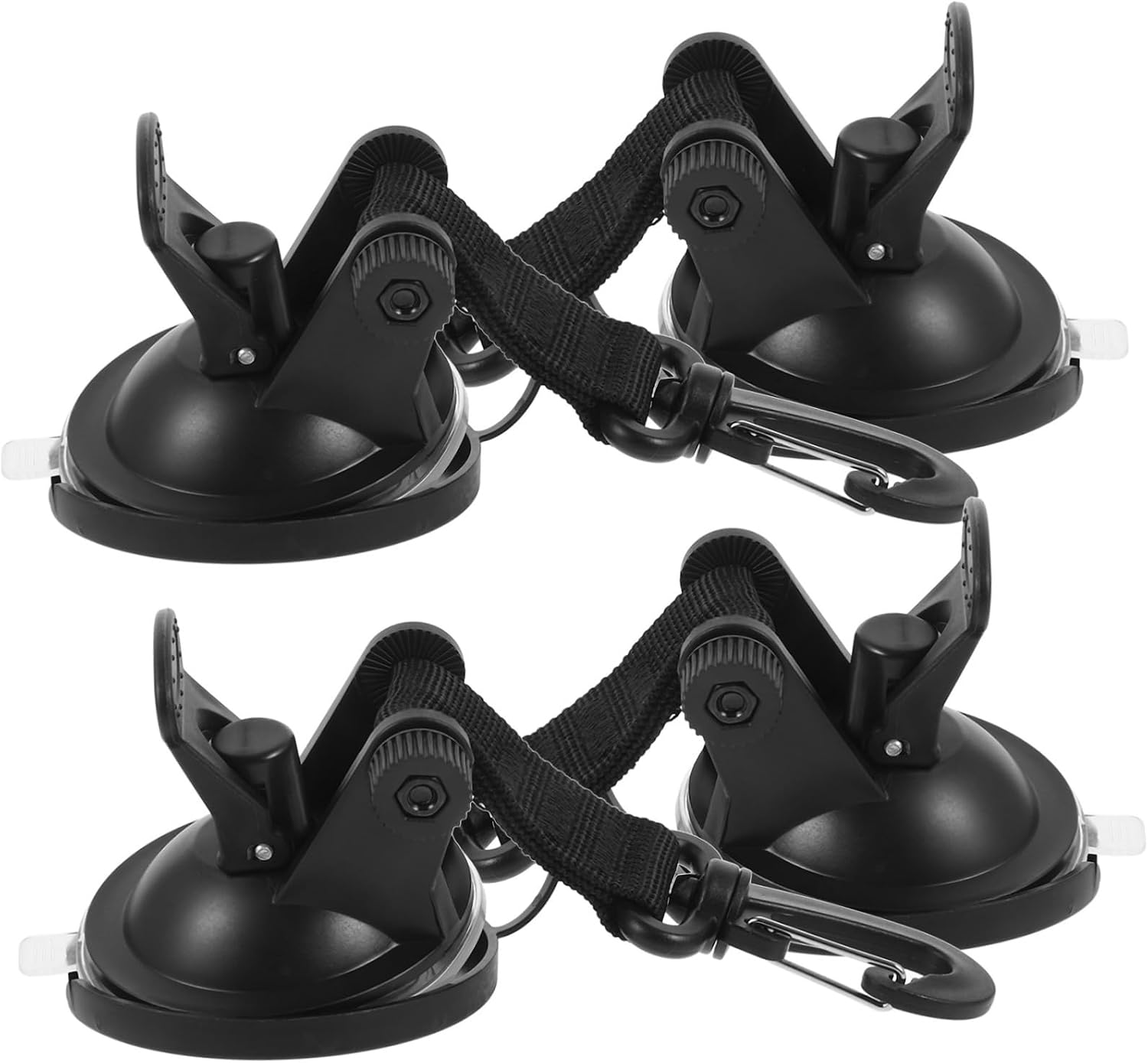 4-teiliges Saugnapf-haken-set, Kein Bohren Erforderlich, Für Zelte, Autos, Camping Und Reisen – Set Mit Klebehalterungen Für Fenster Und Segeltuch