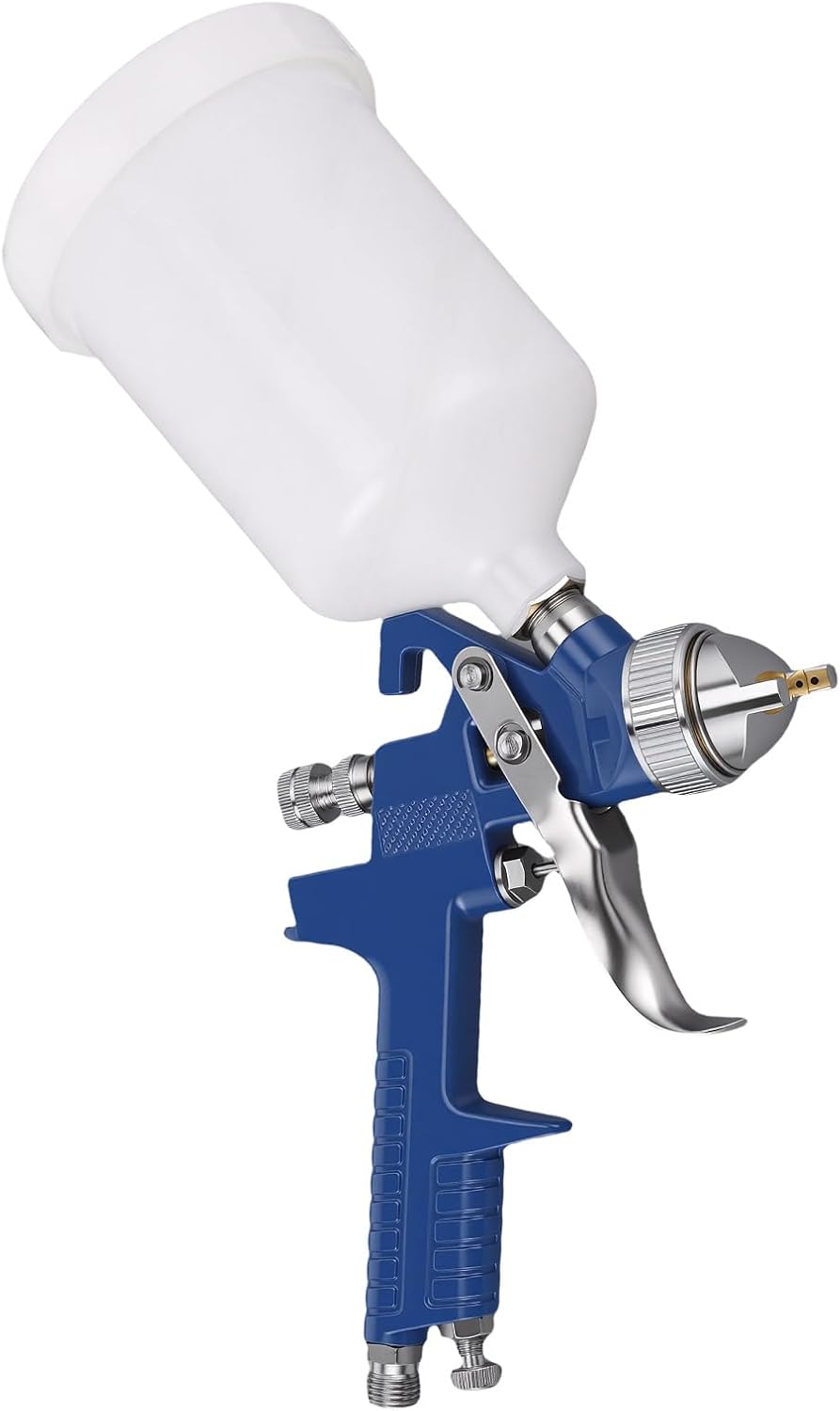 Hvlp-farbspritzgerät, 500 Ml Gleichmäßige Zerstäubung, Einstellbare Regler, 1,4-mm-düse Und Messingdüse, Farbspritzgerät Für Profis Und Anfänger