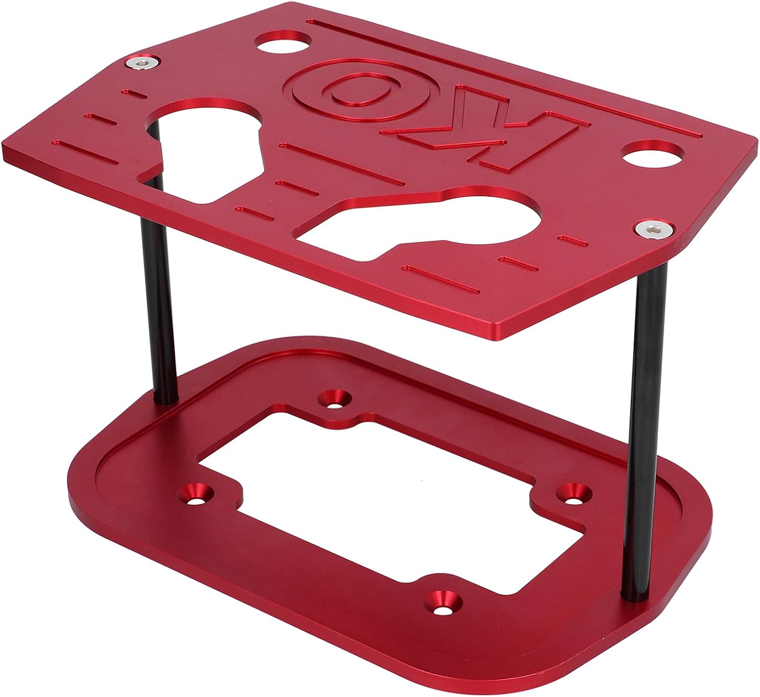 Batteriehalterung Aus Gefrästem Aluminium Für Optima 34/78 Batterien, Impact Red, Universell Passend Für Autos, Lkws, Atvs