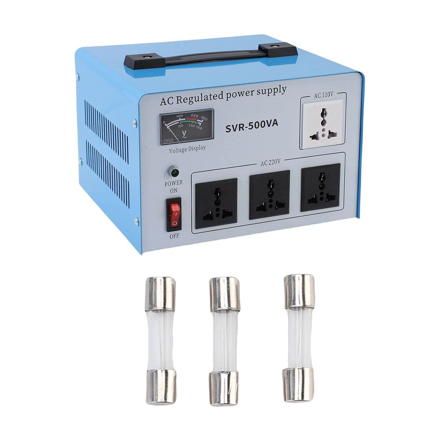 500-w-spannungsstabilisator, Einphasiger Automatischer Spannungsregler Für Elektronikgeräte, Svr-500va-wandler Mit Eu-stecker, Schützt Geräte Vor Spannungsschwankungen