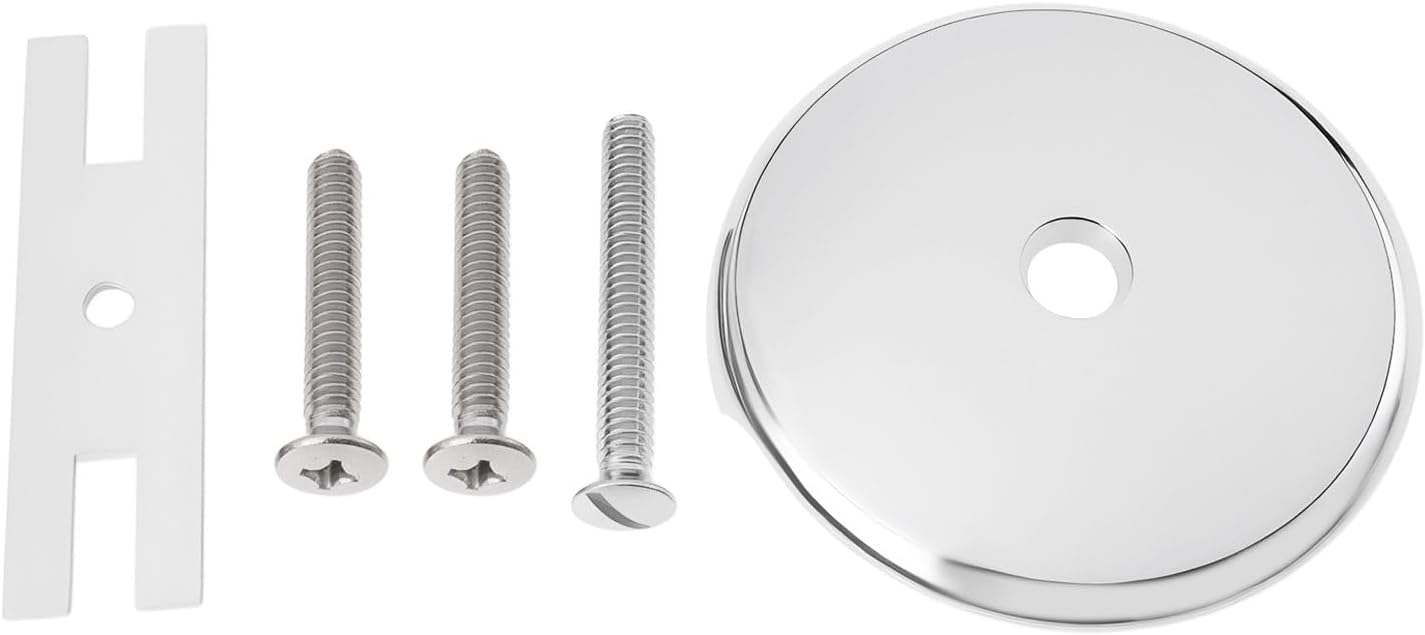 3-1/8 Zoll Chrom-zink-finish Badewannen-überlaufplatte