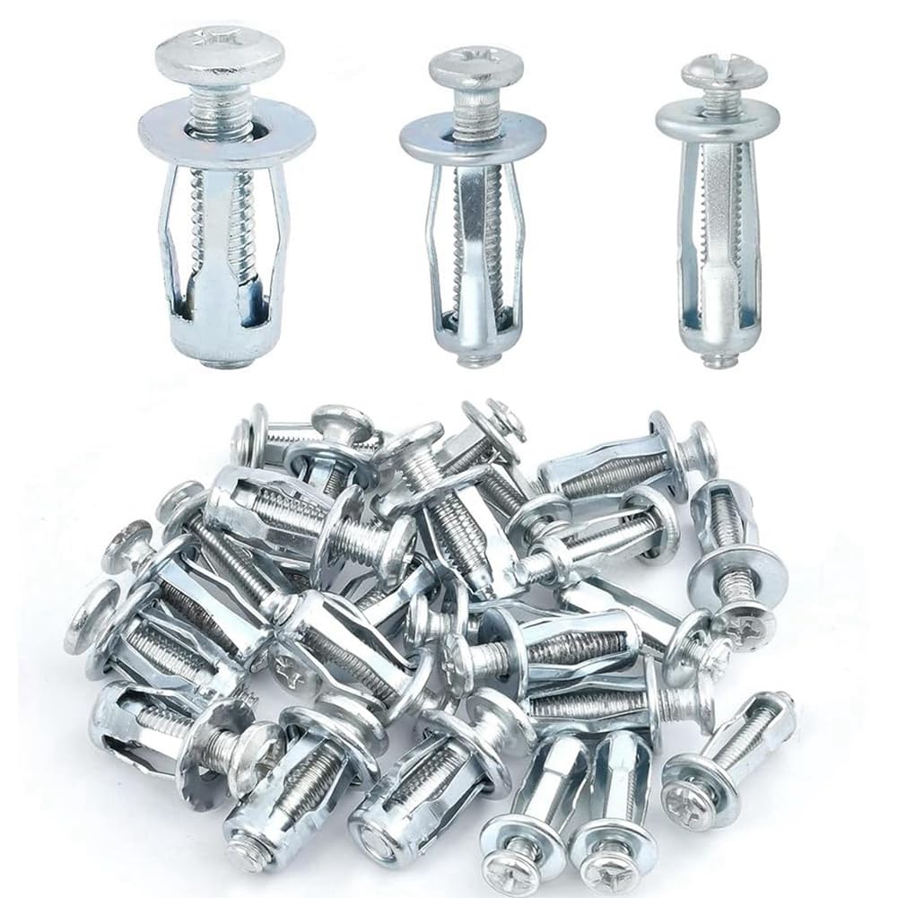Packung Mit 90 Blütenförmigen Metallmuttern – 20, M5-25, M6-25, Silber