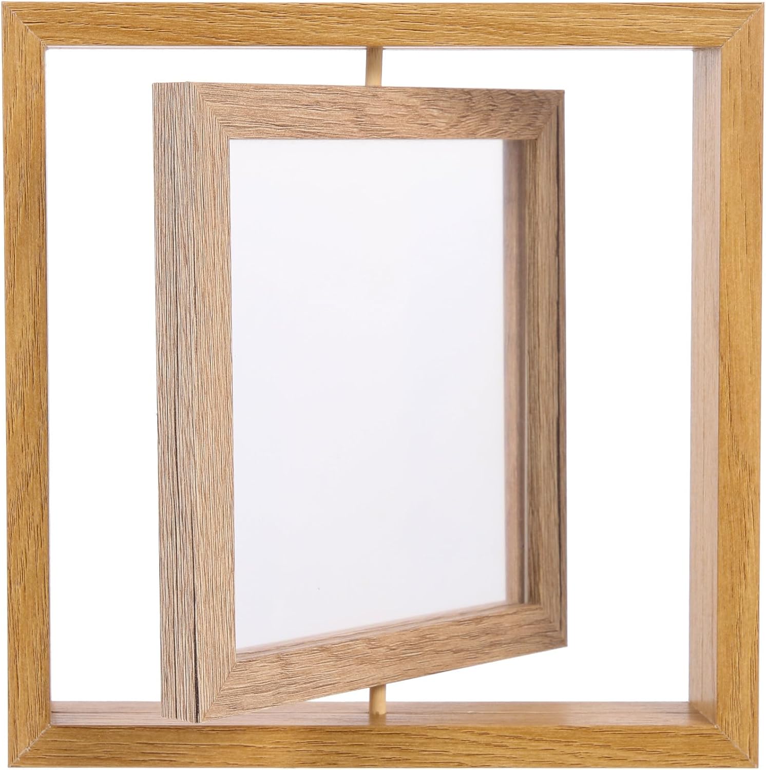 Quadratischer Holzbilderrahmen In Khaki – Einzigartiges Design Und Sorgfältige Verarbeitung Für Die Dekoration Von Büro Oder Wohnzimmer