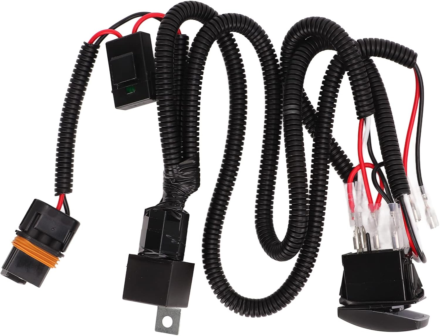 12v 24v 40a Autohupen-kabelbaum-set, Feuerfestes Kabelbaum-relais-set Mit Reiner Kupferspule Für Auto- Und Lkw-hupen