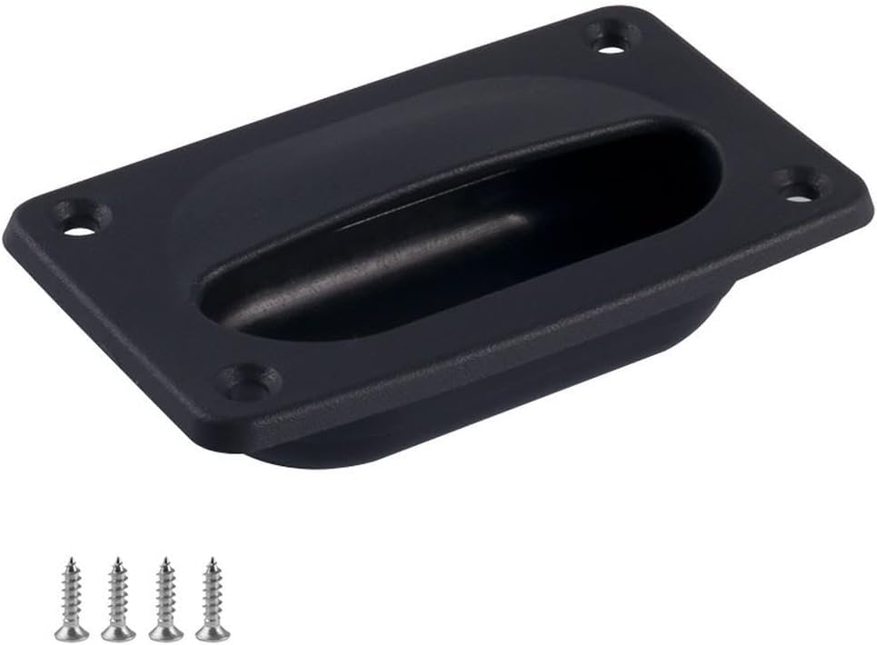 Einbau-luke Aus Abs-kunststoff Für Den Marinebereich, 76 X 57 Mm (schwarz)