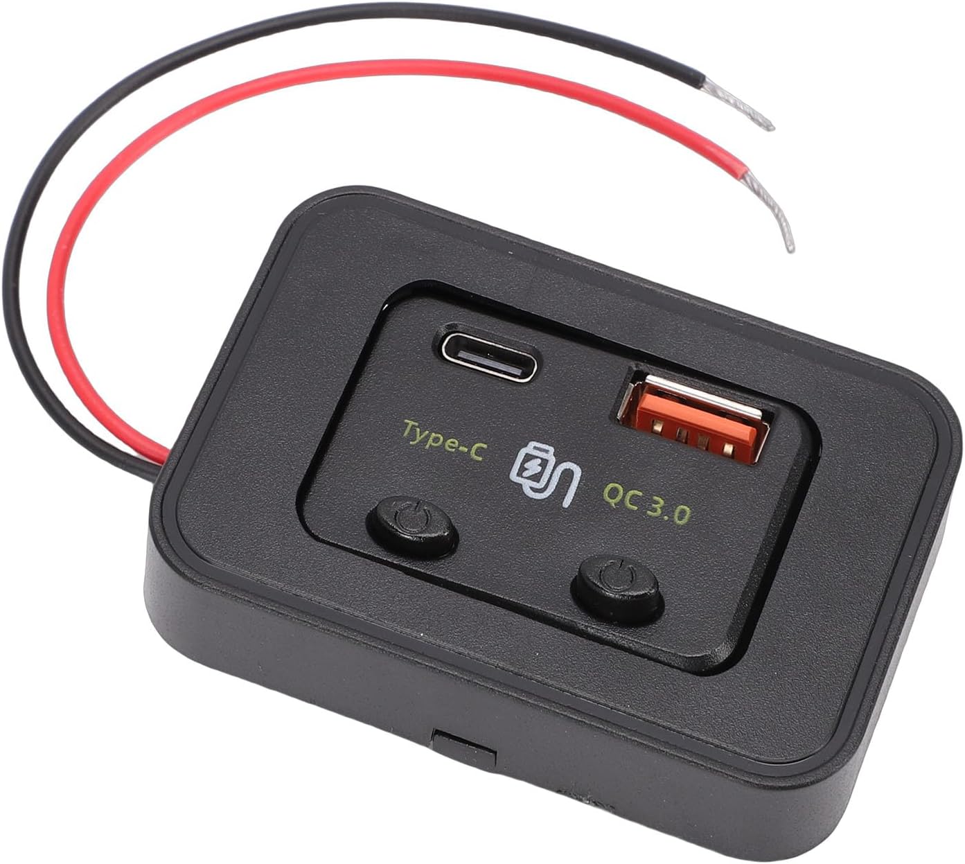 Doppelte Usb-kfz-steckdose 12v/24v Qc3.0 Typ C 30w Schnellladeschalter Für Wohnmobil, Boot, Atv, Motorrad, Lkw, Bus Cmb0135