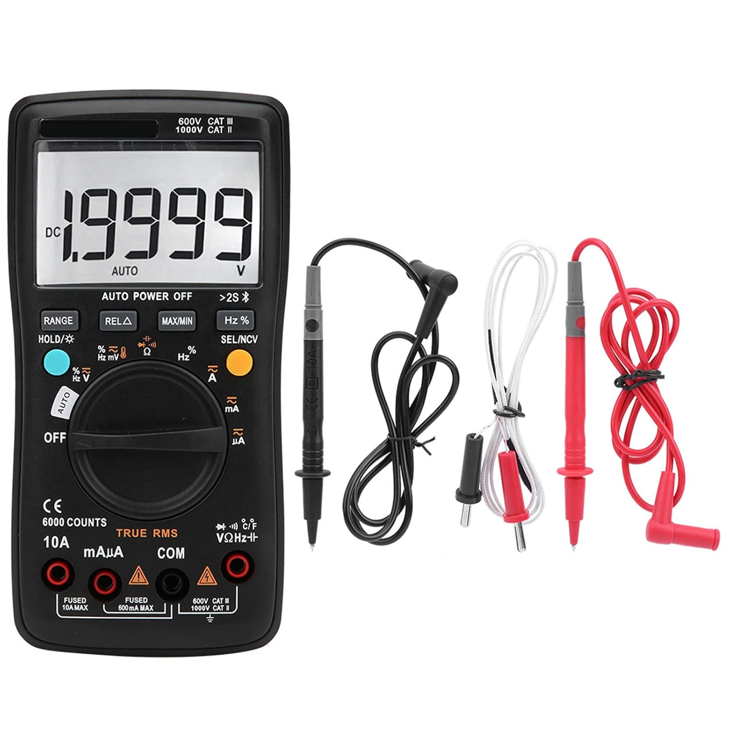 Zt-300ab True Rms Funk-digitalmultimeter, Ac/dc-multimeter, 6000 Counts, Manueller/ferngesteuerter Automatischer Widerstands-, Kapazitäts- Und Temperaturtester