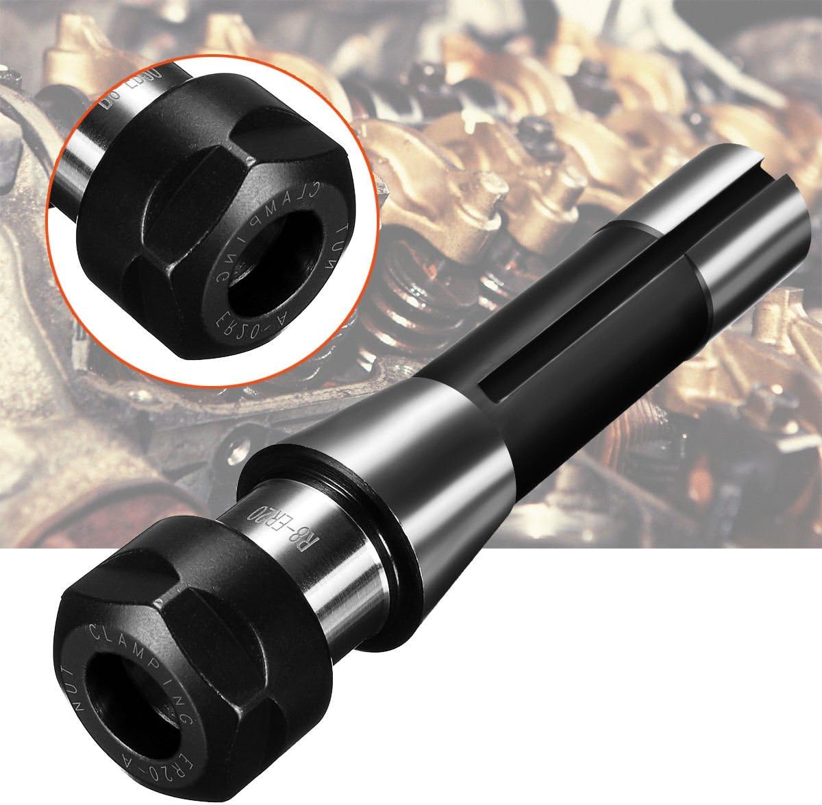 R8 Er20 7/16" Spannfutterhalterung Für Cnc-fräs- Und Drehmaschinen, R8 Spindelhalterungswerkzeug