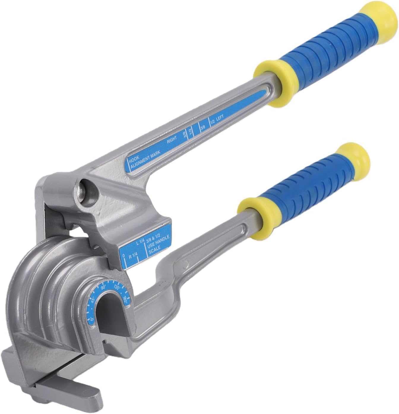 3-in-1-rohrbiegegerät Mit Hebel Für Rohre Mit 1/4", 3/8" Und 1/2" Außendurchmesser, Manuelles Biegegerät Mit Verlängertem Hebel (0-180°) Für Sanitärinstallationen