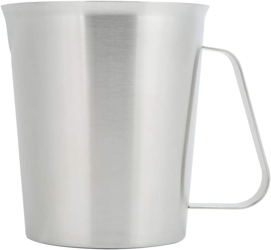 1500-ml-messbecher Aus Edelstahl Mit Dreieckiger Öffnung Und Ergonomischem Griff, Zum Backen Und Kochen, 16,8 Oz