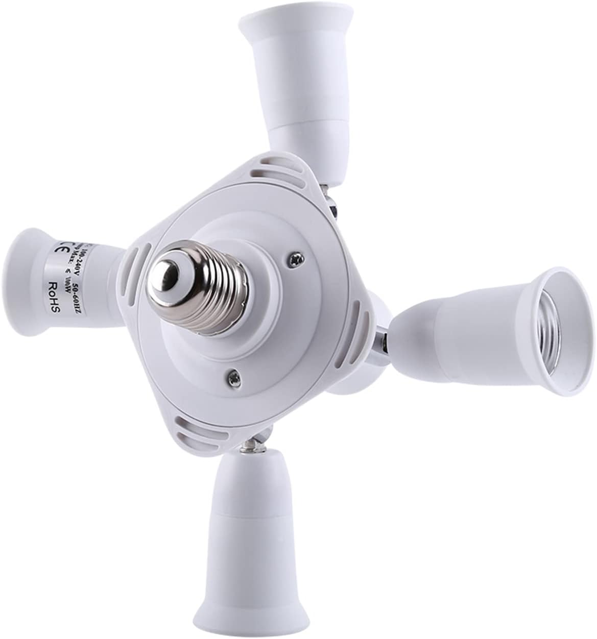 Verstellbarer E27-glühbirnenadapter, 3-, 4- Und 5-fassungsverteiler