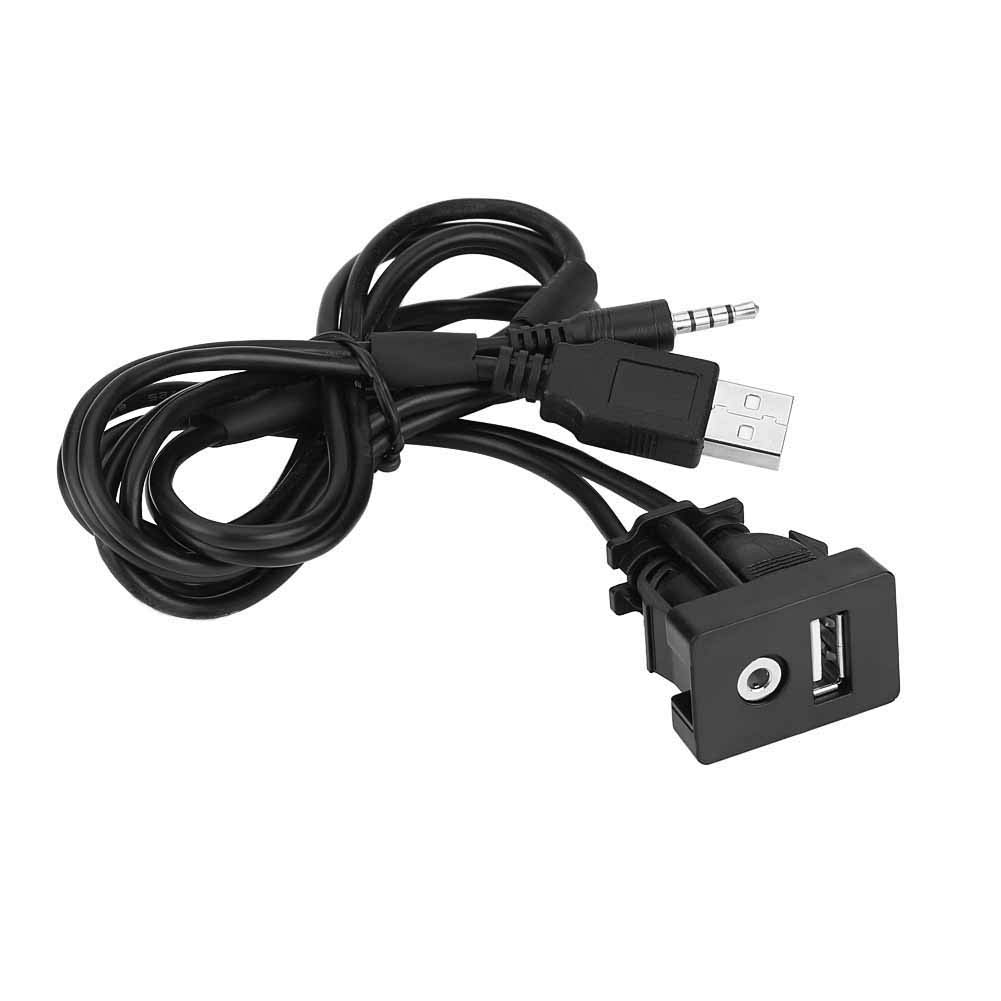 Usb-aux-verlängerungskabel, Einbau, Kfz-panel